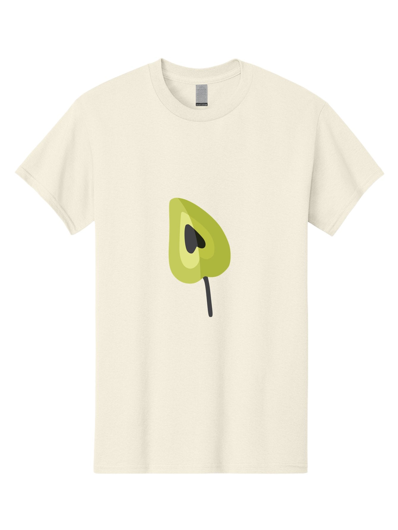 Avocado-Half Men'S Graphic Tee, 100% Cotton, Comfortable Casual Summer Wear, Machine Washable, Avocado Illustration, Halved Avocado, Heart Shape Pit, Simple Design, Minimalist Art, Food Graphic, Healthy Eating, Nutrition Symbol Aad670 10