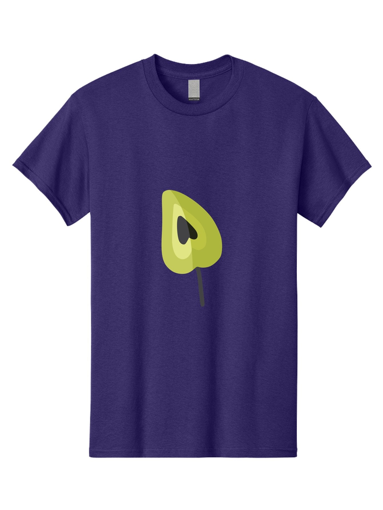 Avocado-Half Men'S Graphic Tee, 100% Cotton, Comfortable Casual Summer Wear, Machine Washable, Avocado Illustration, Halved Avocado, Heart Shape Pit, Simple Design, Minimalist Art, Food Graphic, Healthy Eating, Nutrition Symbol Aad670 5