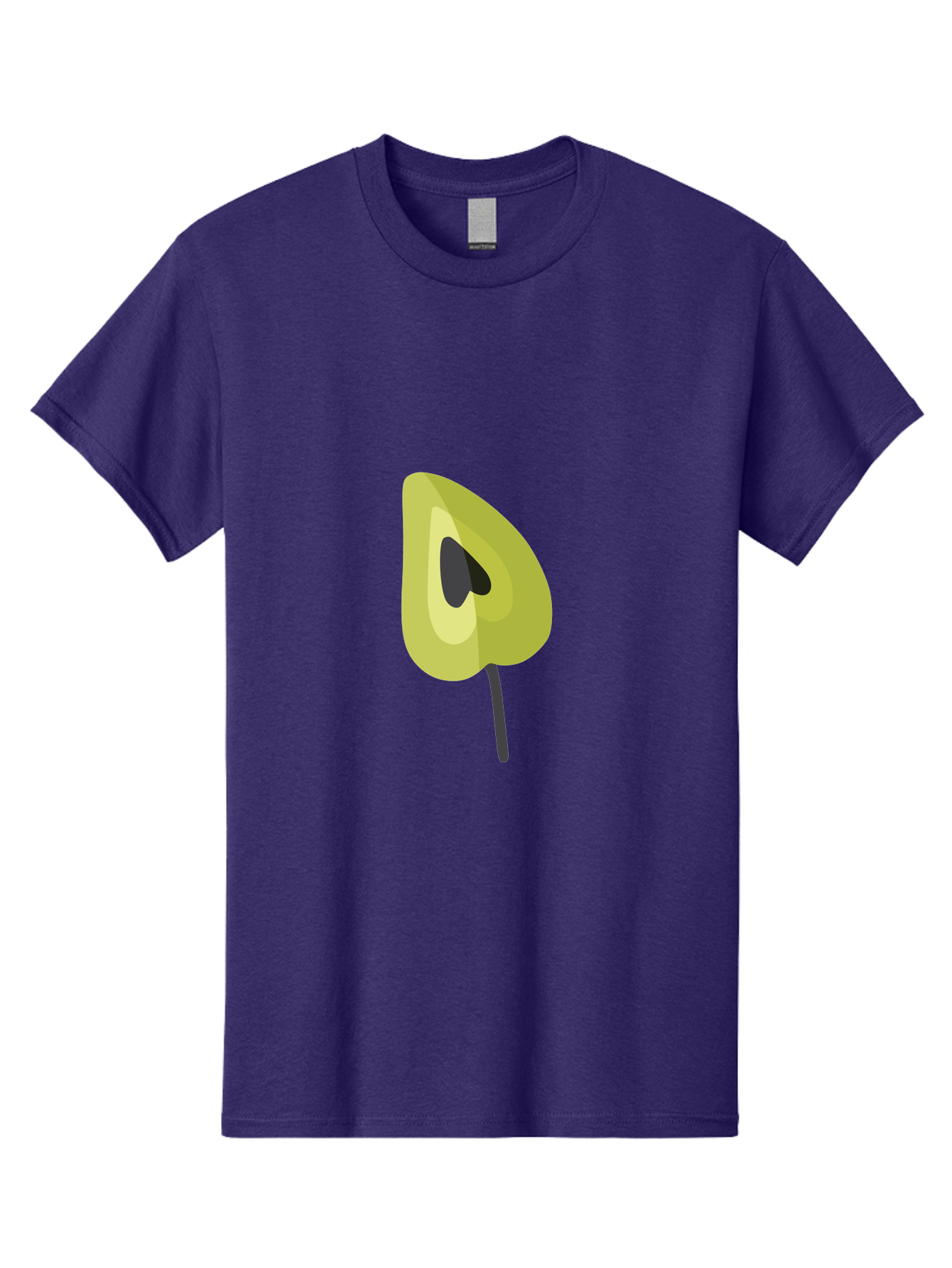 Avocado-Half Men'S Graphic Tee, 100% Cotton, Comfortable Casual Summer Wear, Machine Washable, Avocado Illustration, Halved Avocado, Heart Shape Pit, Simple Design, Minimalist Art, Food Graphic, Healthy Eating, Nutrition Symbol Aad670 15