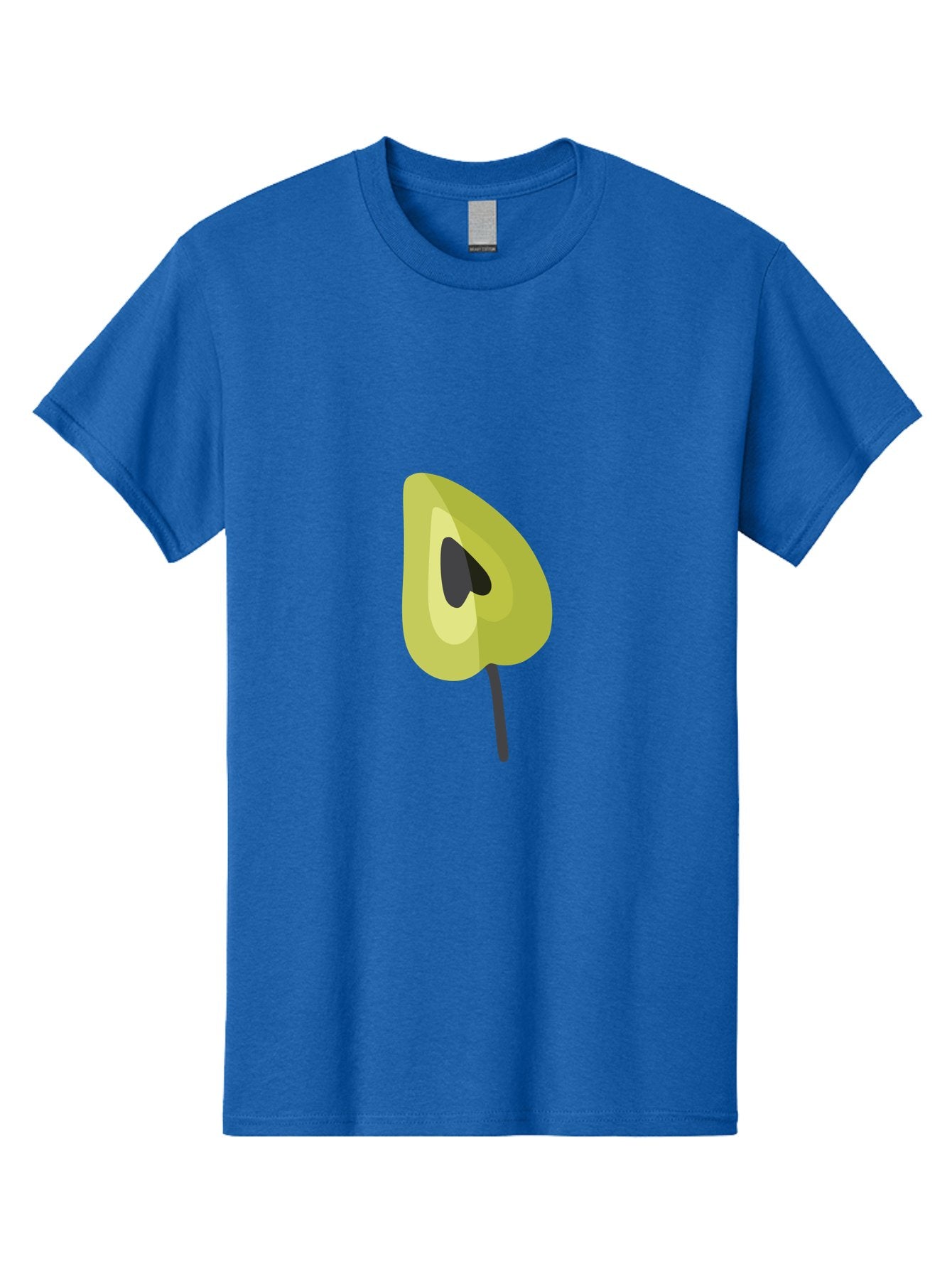 Avocado-Half Men'S Graphic Tee, 100% Cotton, Comfortable Casual Summer Wear, Machine Washable, Avocado Illustration, Halved Avocado, Heart Shape Pit, Simple Design, Minimalist Art, Food Graphic, Healthy Eating, Nutrition Symbol Aad670 12