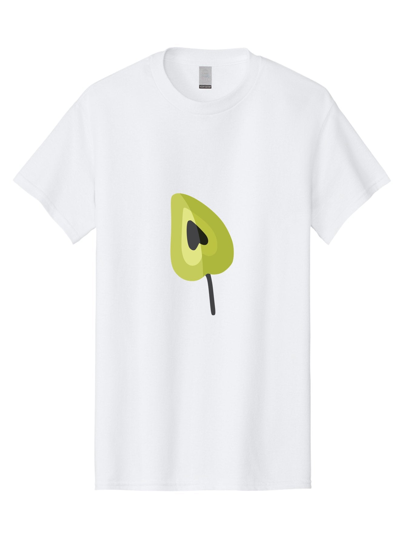 Avocado-Half Men'S Graphic Tee, 100% Cotton, Comfortable Casual Summer Wear, Machine Washable, Avocado Illustration, Halved Avocado, Heart Shape Pit, Simple Design, Minimalist Art, Food Graphic, Healthy Eating, Nutrition Symbol Aad670 9