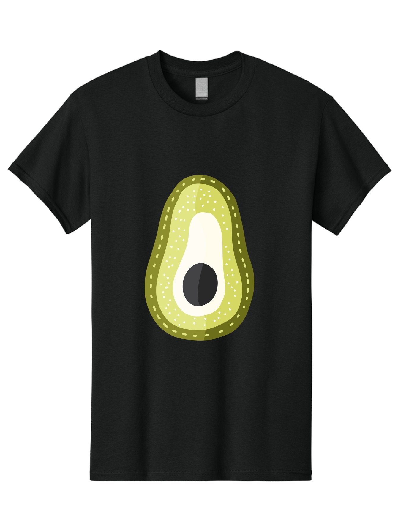 Avocado Men'S Graphic Tee, 100% Cotton, Comfortable Casual Summer Wear, Machine Washable, Avocado Slice, Ripe Avocado, Green Fruit, Single Pit, Avocado Texture, Cartoon Style, Healthy Eating, Nutritious Food, Fruit Illustration Aad671 10