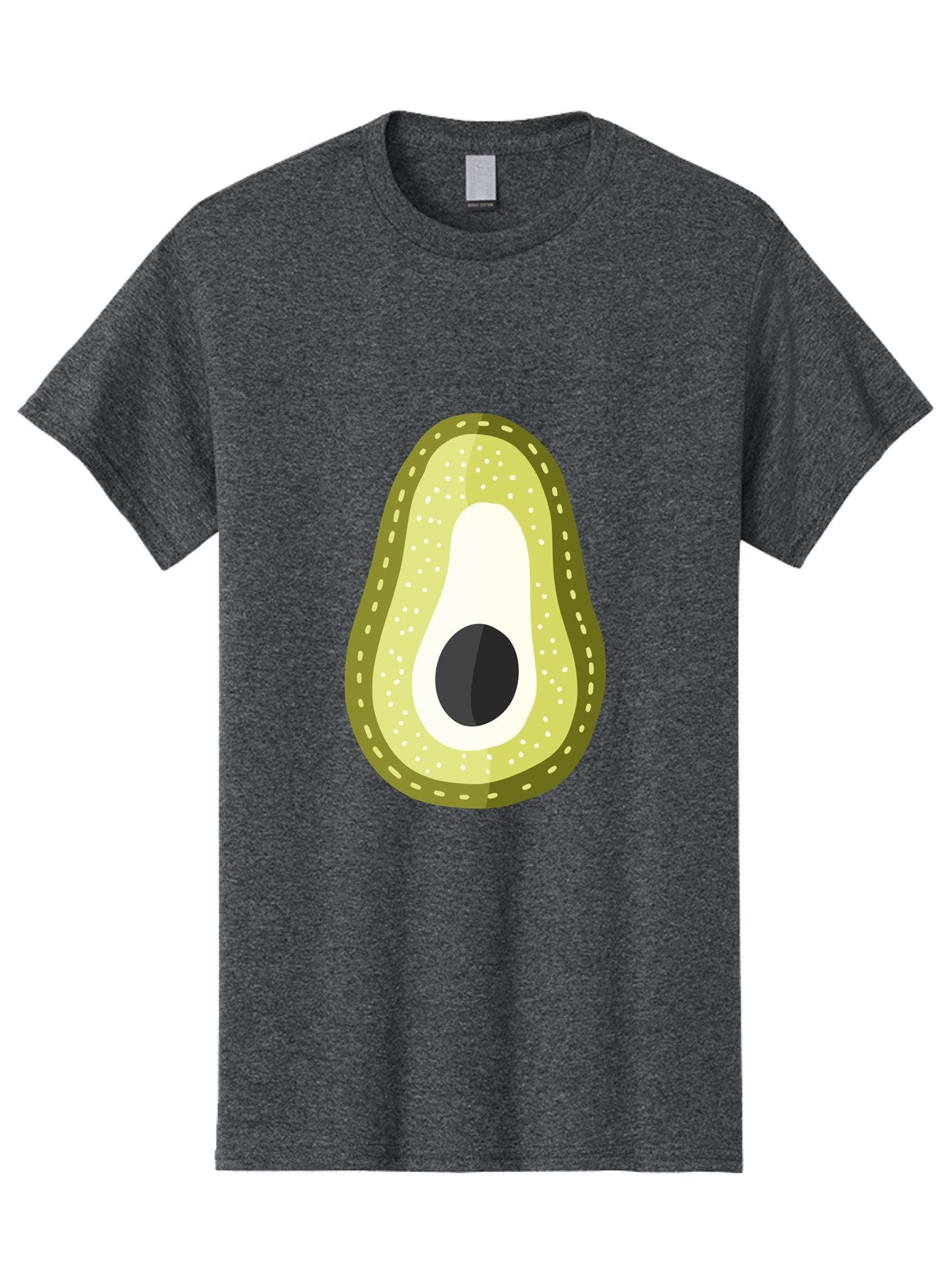 Avocado Men'S Graphic Tee, 100% Cotton, Comfortable Casual Summer Wear, Machine Washable, Avocado Slice, Ripe Avocado, Green Fruit, Single Pit, Avocado Texture, Cartoon Style, Healthy Eating, Nutritious Food, Fruit Illustration Aad671 5