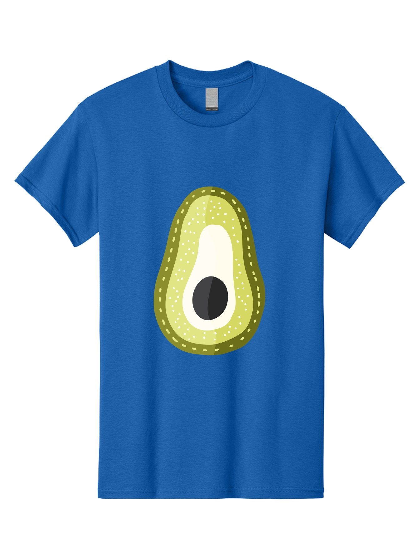 Avocado Men'S Graphic Tee, 100% Cotton, Comfortable Casual Summer Wear, Machine Washable, Avocado Slice, Ripe Avocado, Green Fruit, Single Pit, Avocado Texture, Cartoon Style, Healthy Eating, Nutritious Food, Fruit Illustration Aad671 15