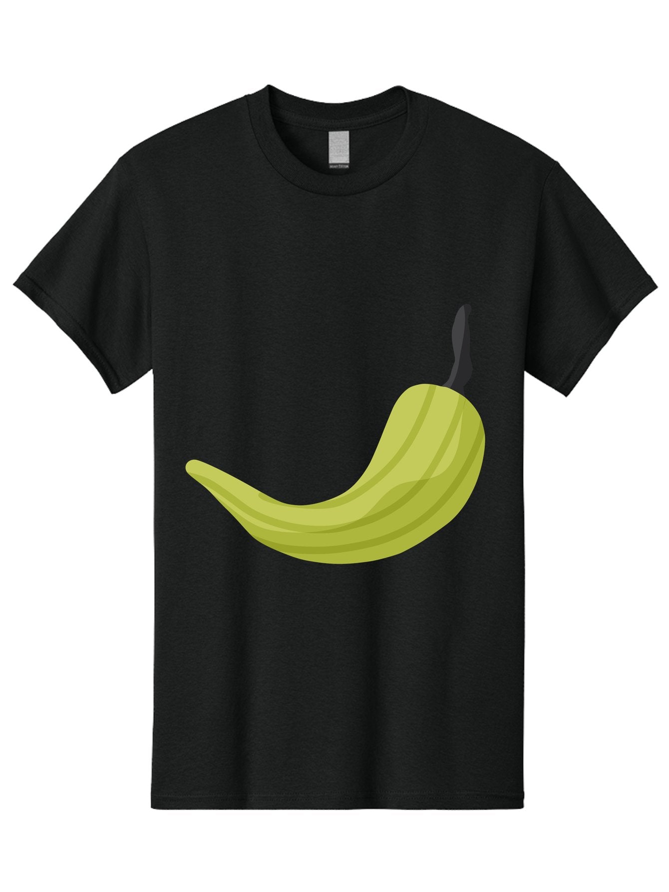 Banana Men'S Graphic Tee, 100% Cotton, Comfortable Casual Summer Wear, Machine Washable, Yellow Banana, Ripe Fruit, Healthy Snack, Digital Illustration, Cartoon Style, Simple Design, Fruit Icon Aad672