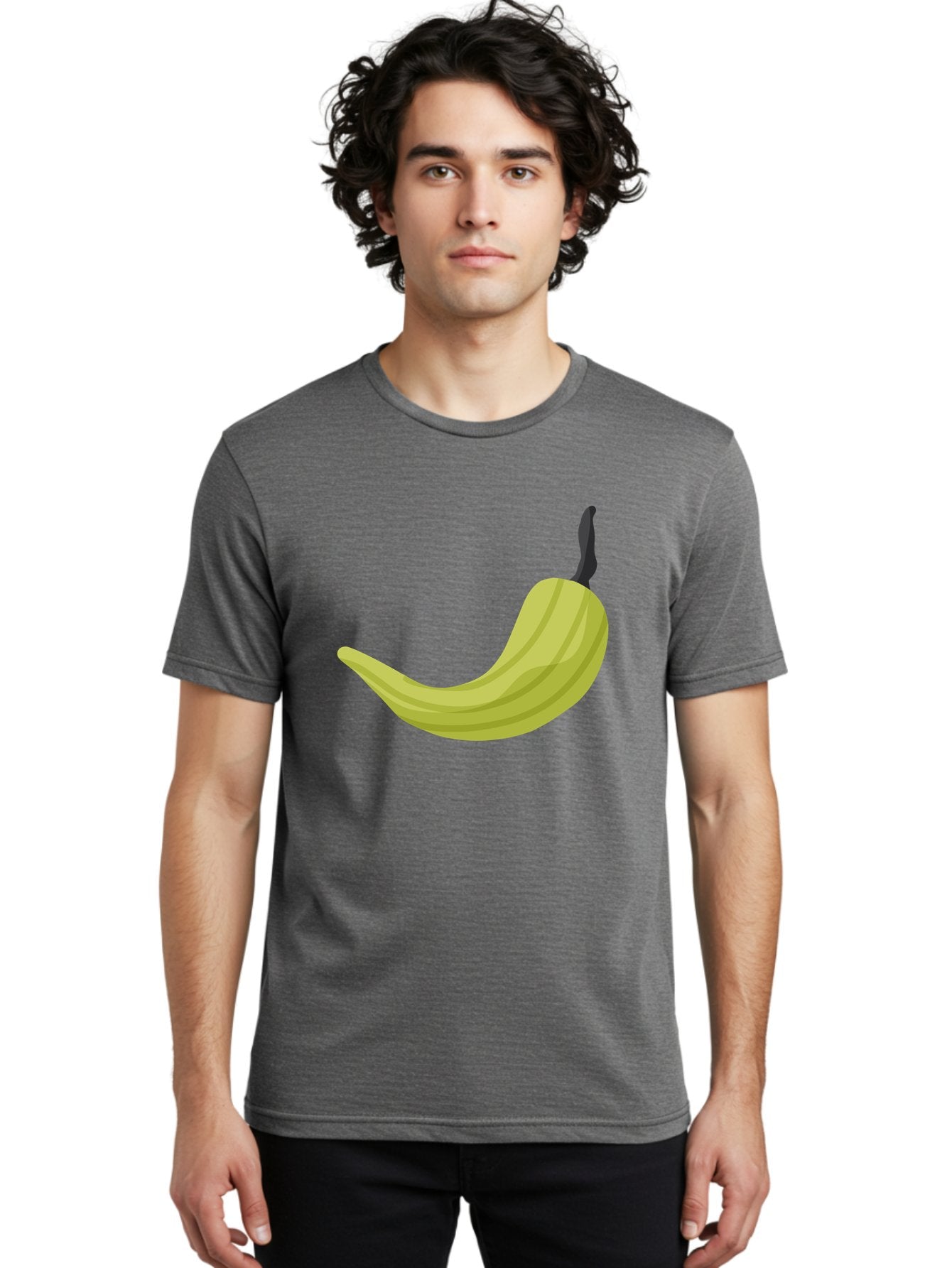 Banana Men'S Graphic Tee, 100% Cotton, Comfortable Casual Summer Wear, Machine Washable, Yellow Banana, Ripe Fruit, Healthy Snack, Digital Illustration, Cartoon Style, Simple Design, Fruit Icon Aad672 23