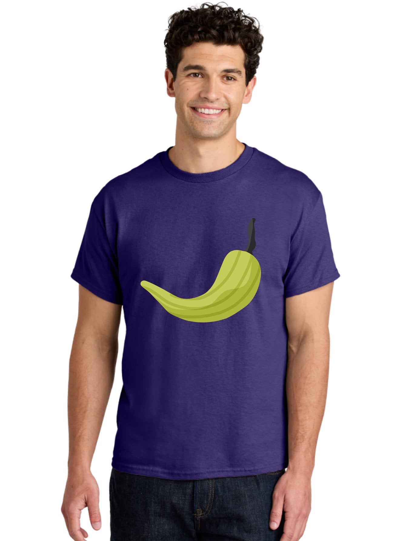Banana Men'S Graphic Tee, 100% Cotton, Comfortable Casual Summer Wear, Machine Washable, Yellow Banana, Ripe Fruit, Healthy Snack, Digital Illustration, Cartoon Style, Simple Design, Fruit Icon Aad672 16