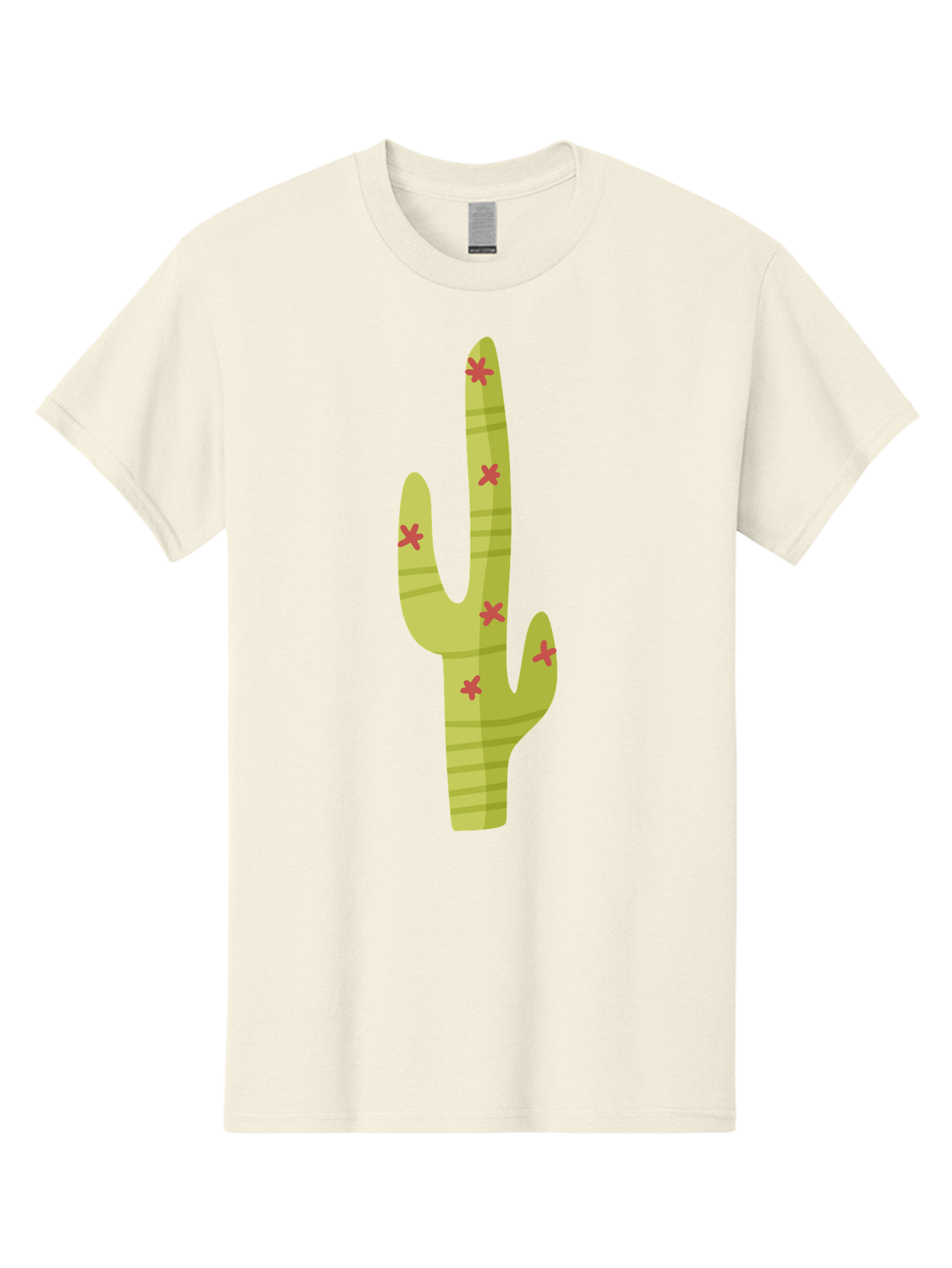 Cactus-1 Men'S Graphic Tee, 100% Cotton, Comfortable Casual Summer Wear, Machine Washable, Cartoon Cactus, Desert Flora, Prickly Plant, Red Flowers, Green Cactus, Southwestern Icon, Graphic Design Element, Simple Illustration, Stylized Cactus Aad677 11