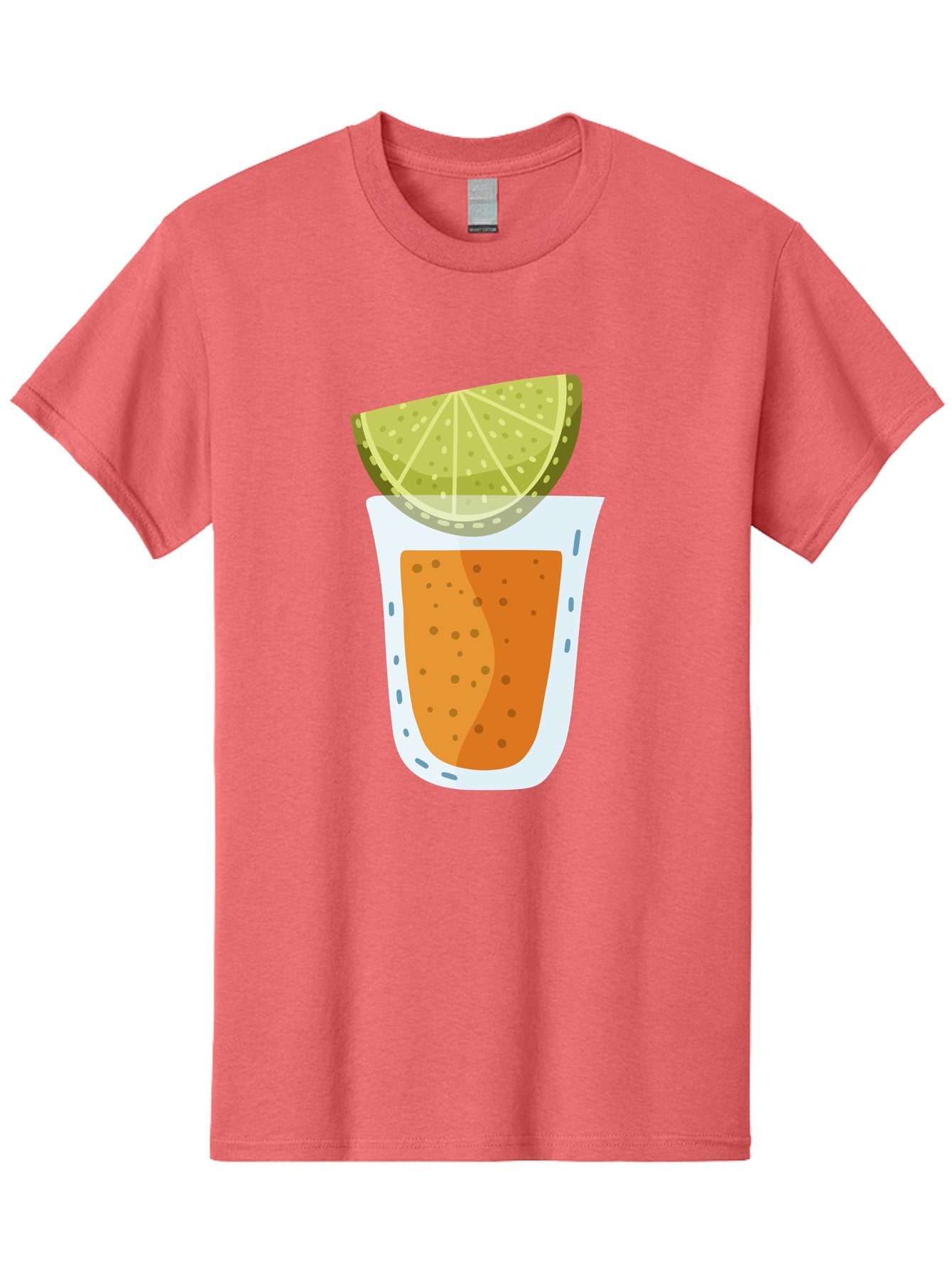 Caipirinha Men'S Graphic Tee, 100% Cotton, Comfortable Casual Summer Wear, Machine Washable, Caipirinha Cocktail, Orange Drink, Lime Wedge, Citrus Twist, Summer Drink, Brazilian Cocktail, Refreshing Beverage, Cocktail Hour, Party Drink Aad680 3