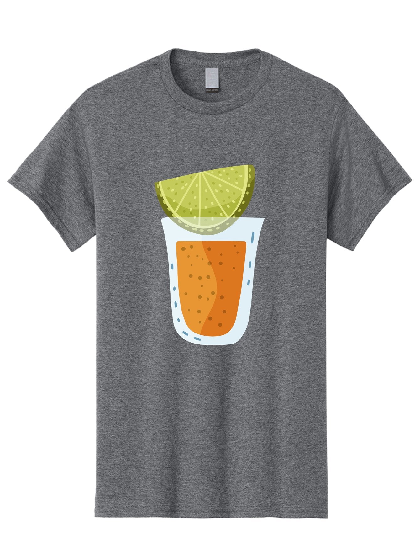 Caipirinha Men'S Graphic Tee, 100% Cotton, Comfortable Casual Summer Wear, Machine Washable, Caipirinha Cocktail, Orange Drink, Lime Wedge, Citrus Twist, Summer Drink, Brazilian Cocktail, Refreshing Beverage, Cocktail Hour, Party Drink Aad680 5