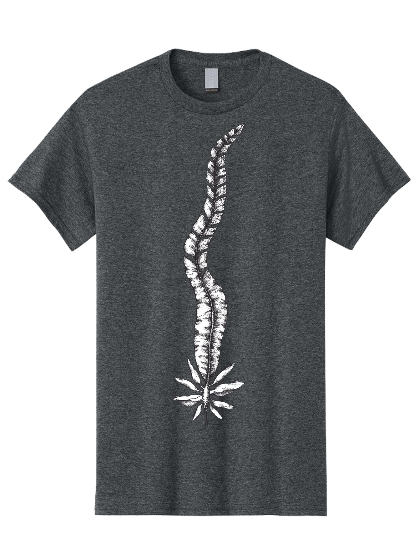 Cannabis Men'S Graphic Tee, 100% Cotton, Comfortable Casual Summer Wear, Machine Washable, Black And White Feather, Feather Illustration, Stylized Design, Abstract Art, Minimalist Style, Detailed Drawing, Graphic Design, Feathers Aad681