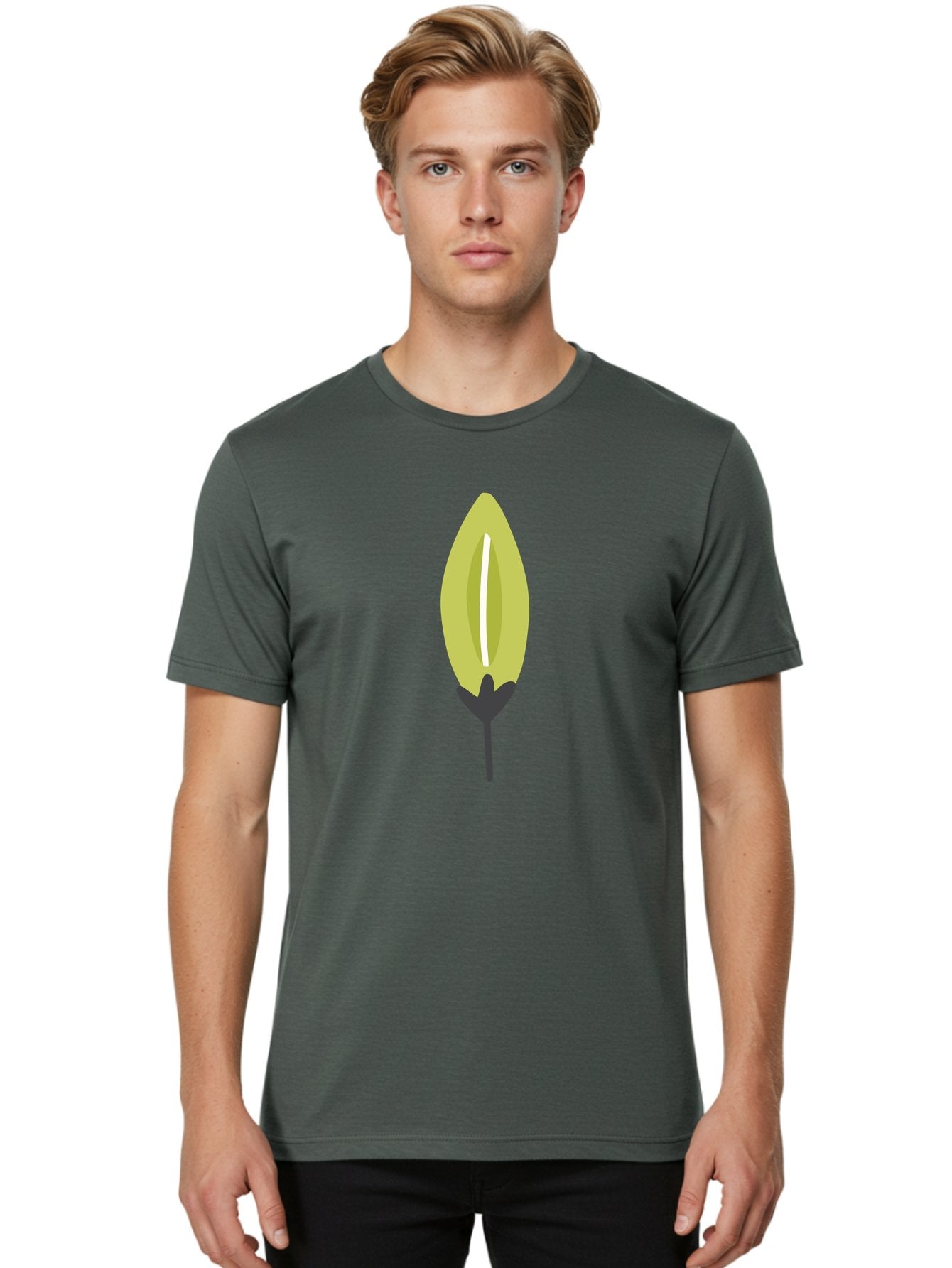 Cocoa-Pod Men'S Graphic Tee, 100% Cotton, Comfortable Casual Summer Wear, Machine Washable, Cocoa Pod, Chocolate, Digital Illustration, Simple Design, Botanical Art, Seed Pod, Vector Graphic, Minimalist Style Aad683 25