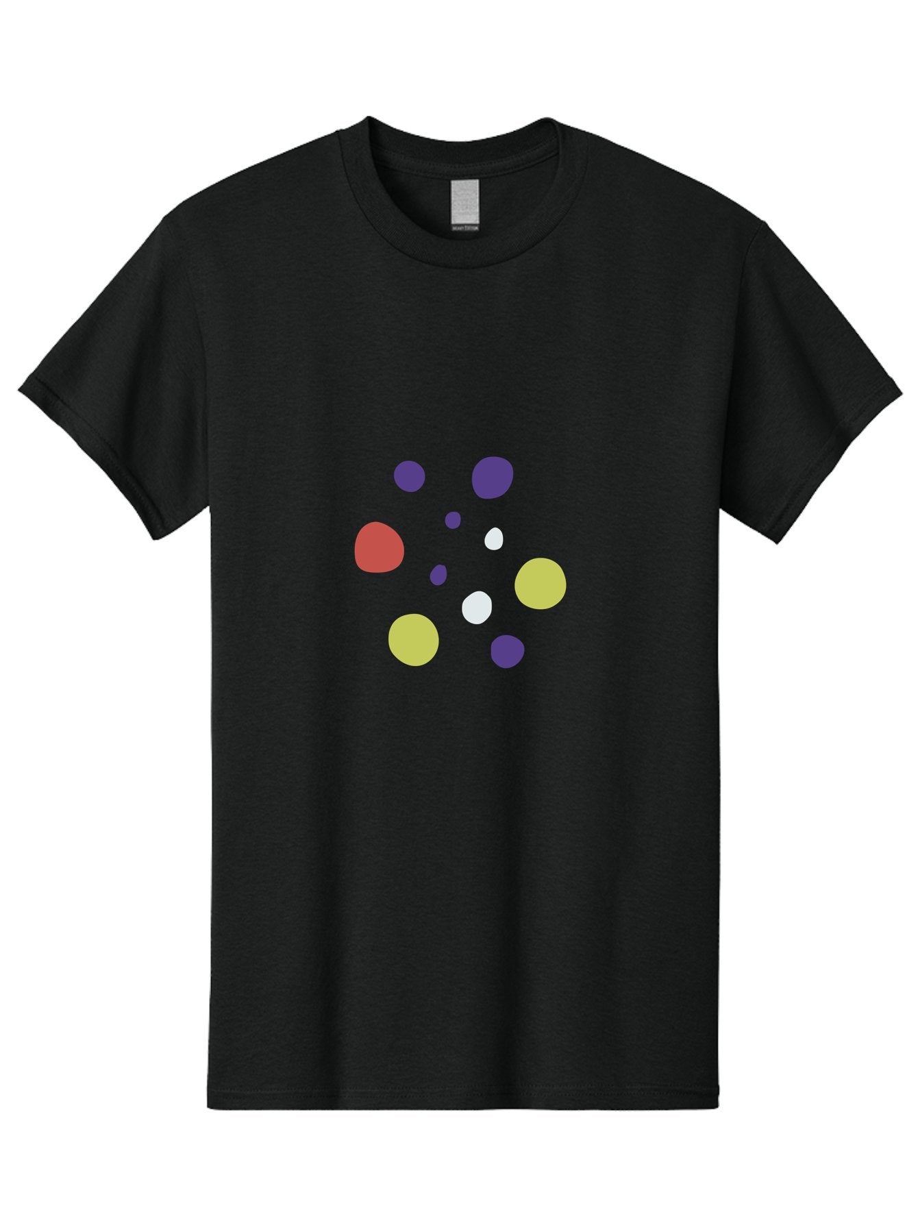 Colorful-Dots-Pattern Men'S Graphic Tee, 100% Cotton, Comfortable Casual Summer Wear, Machine Washable, Multicolored Dots, Vibrant Colors, Abstract Art, Playful Design, Colorful Shapes, Creative Graphics, Digital Art, Modern Art Aad684 5