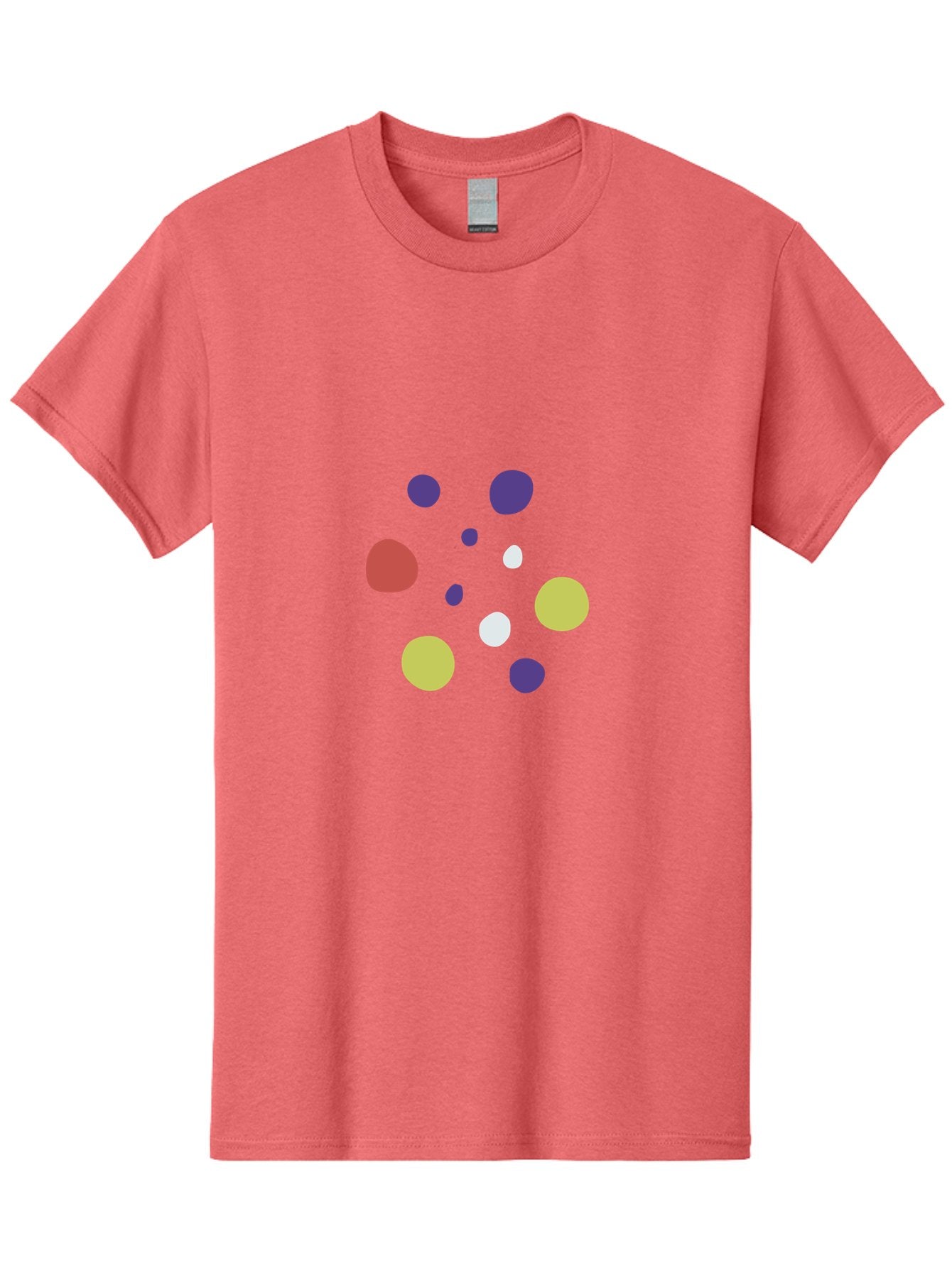 Colorful-Dots-Pattern Men'S Graphic Tee, 100% Cotton, Comfortable Casual Summer Wear, Machine Washable, Multicolored Dots, Vibrant Colors, Abstract Art, Playful Design, Colorful Shapes, Creative Graphics, Digital Art, Modern Art Aad684 3