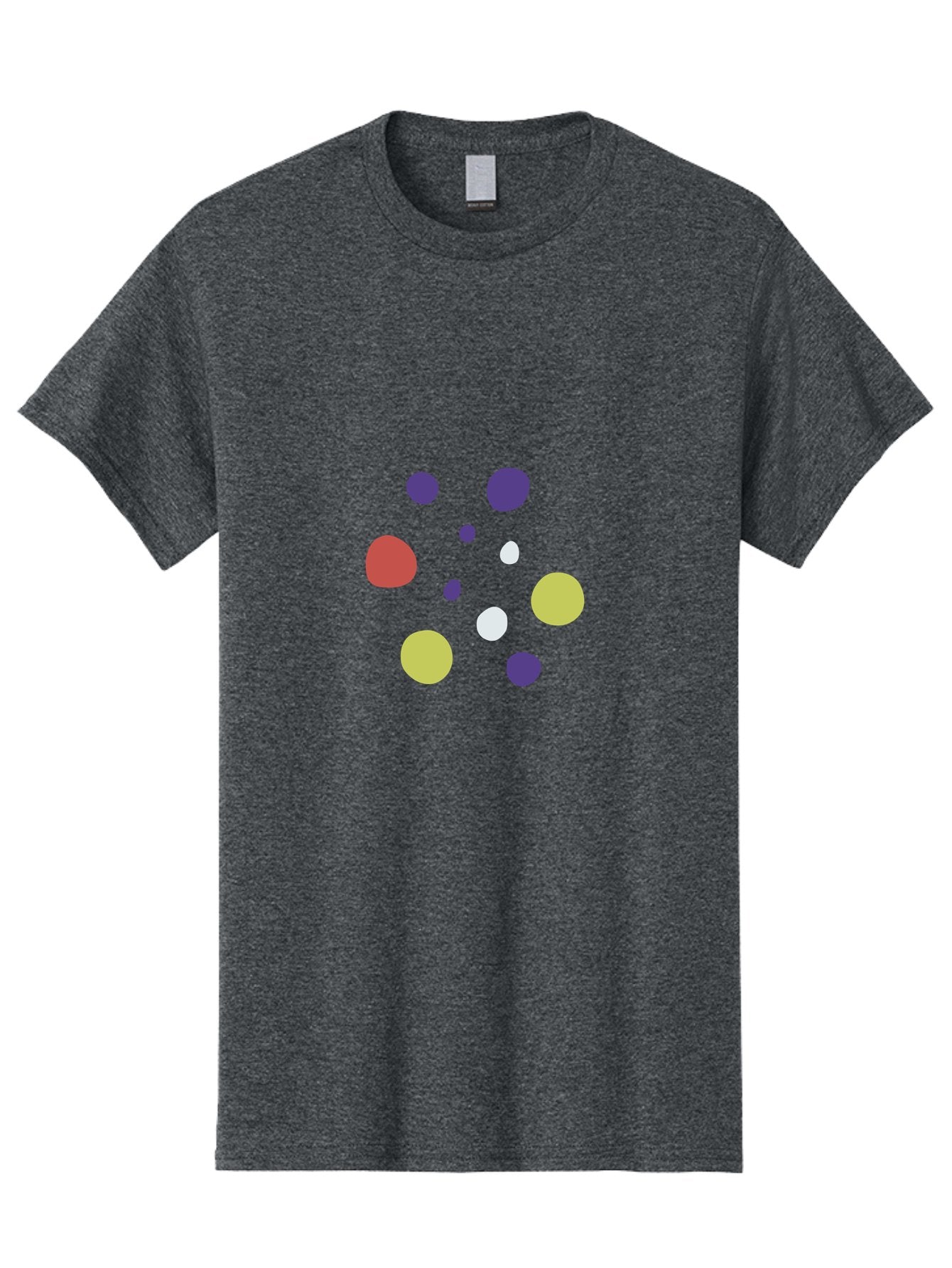 Colorful-Dots-Pattern Men'S Graphic Tee, 100% Cotton, Comfortable Casual Summer Wear, Machine Washable, Multicolored Dots, Vibrant Colors, Abstract Art, Playful Design, Colorful Shapes, Creative Graphics, Digital Art, Modern Art Aad684 14