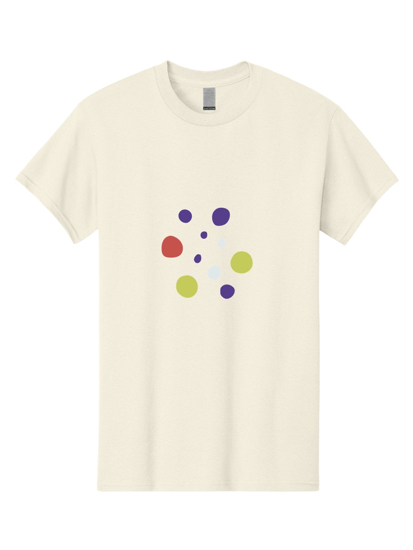 Colorful-Dots-Pattern Men'S Graphic Tee, 100% Cotton, Comfortable Casual Summer Wear, Machine Washable, Multicolored Dots, Vibrant Colors, Abstract Art, Playful Design, Colorful Shapes, Creative Graphics, Digital Art, Modern Art Aad684