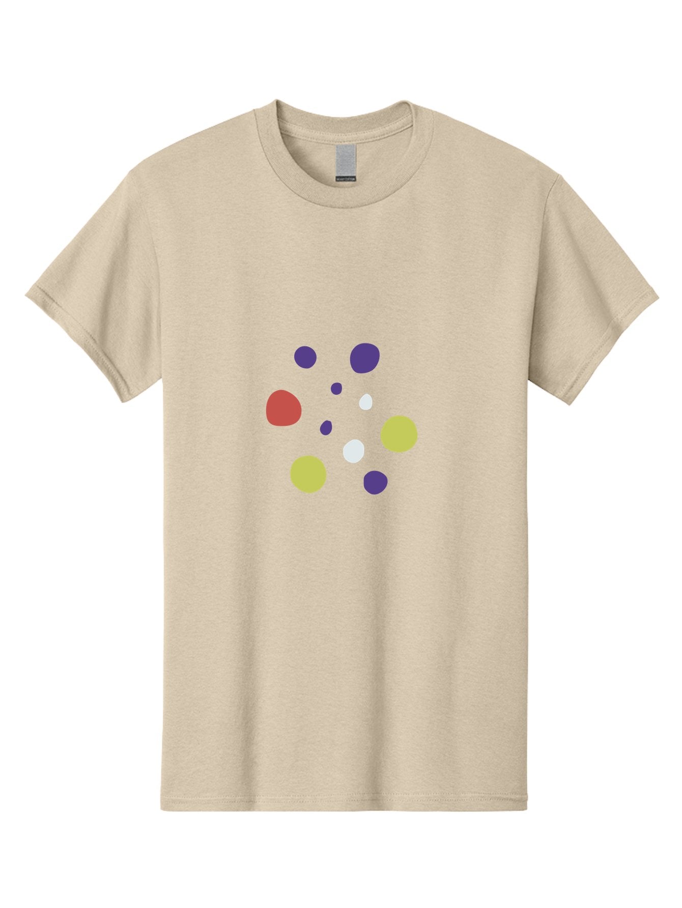 Colorful-Dots-Pattern Men'S Graphic Tee, 100% Cotton, Comfortable Casual Summer Wear, Machine Washable, Multicolored Dots, Vibrant Colors, Abstract Art, Playful Design, Colorful Shapes, Creative Graphics, Digital Art, Modern Art Aad684 10