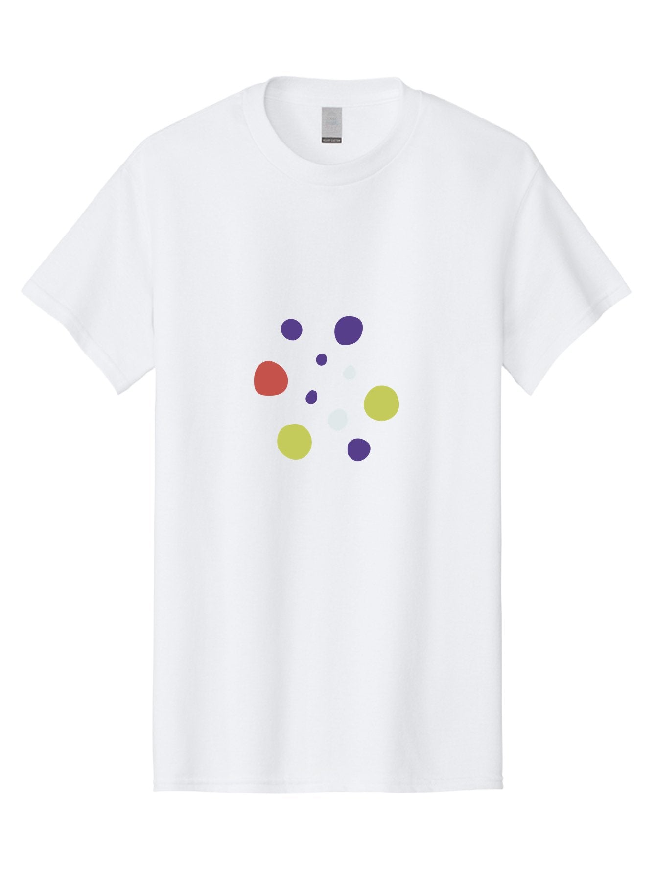 Colorful-Dots-Pattern Men'S Graphic Tee, 100% Cotton, Comfortable Casual Summer Wear, Machine Washable, Multicolored Dots, Vibrant Colors, Abstract Art, Playful Design, Colorful Shapes, Creative Graphics, Digital Art, Modern Art Aad684 12