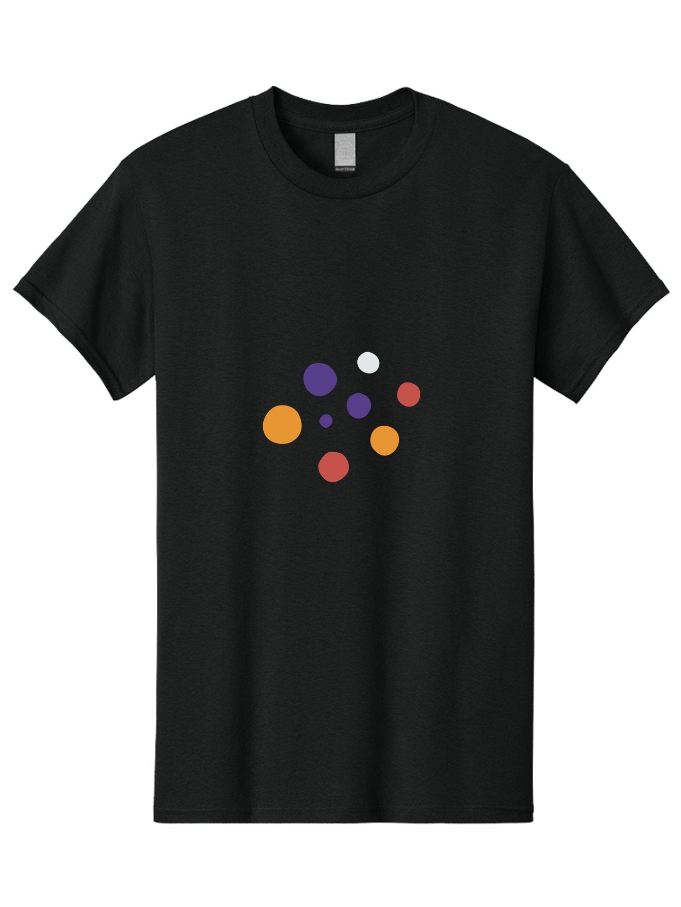 Colorful-Dots Men'S Graphic Tee, 100% Cotton, Comfortable Casual Summer Wear, Machine Washable, Vibrant Orange, Purple, And Red Circles, Colorful Dots, Abstract Design, Geometric Shapes, Playful Patterns, Modern Art, Digital Graphics Aad685 11