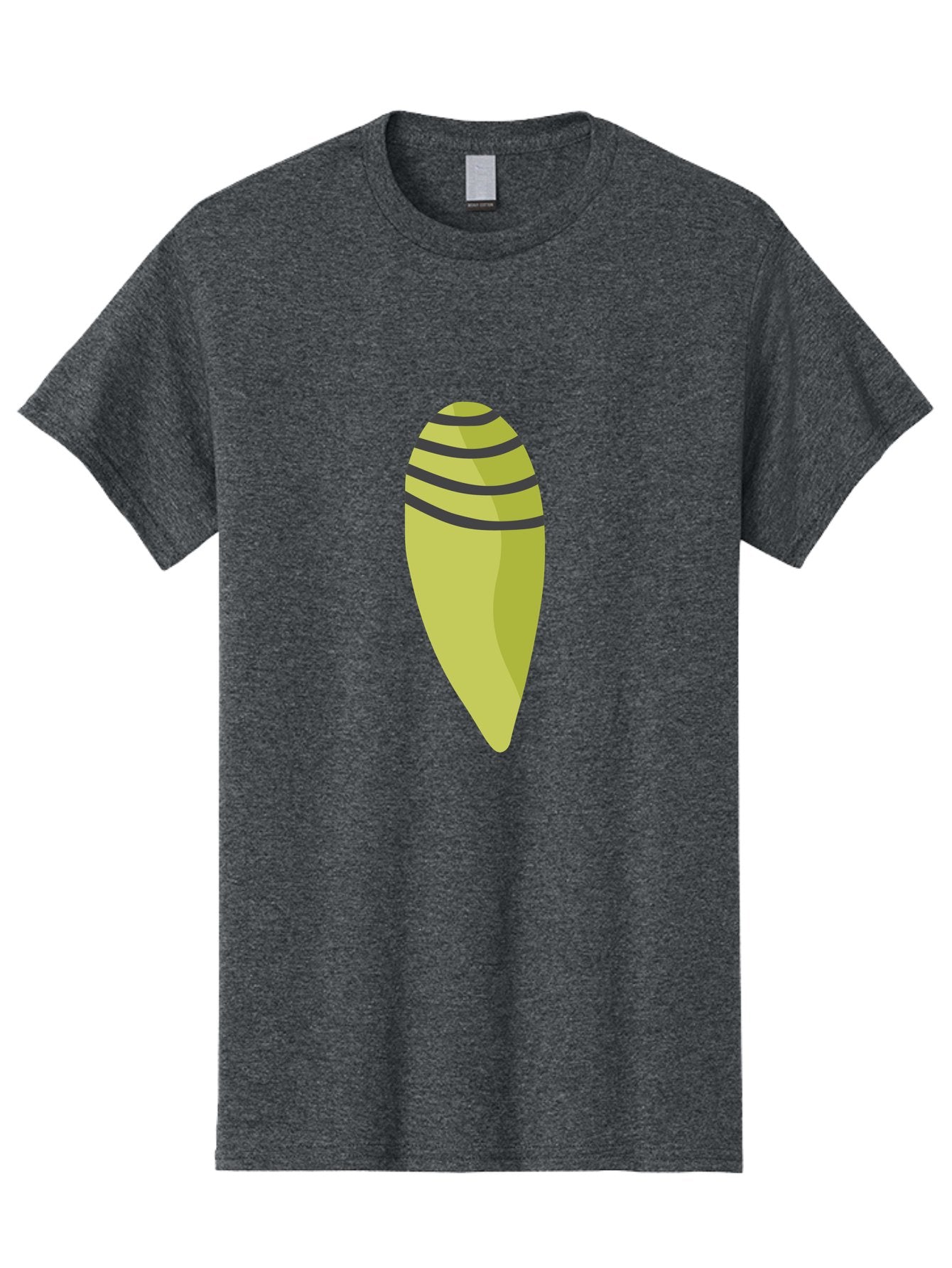 Conch-Shell Men'S Graphic Tee, 100% Cotton, Comfortable Casual Summer Wear, Machine Washable, Conch Shell, Seashell, Ocean Shell, Striped Shell, Yellow Shell, Black Stripes, Sea Creature, Marine Life, Beach Finds, Coastal Decor, Aad687 11