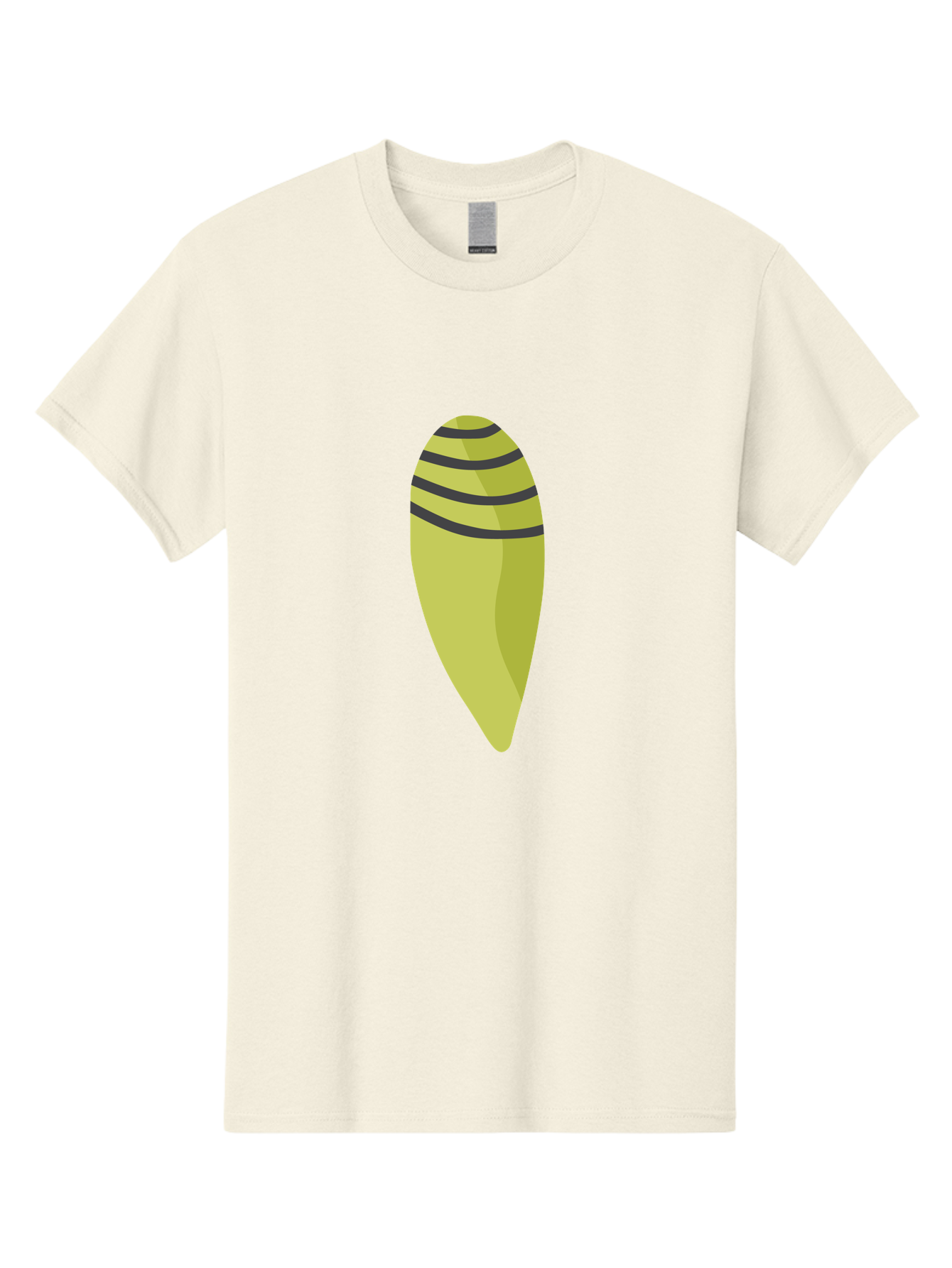 Conch-Shell Men'S Graphic Tee, 100% Cotton, Comfortable Casual Summer Wear, Machine Washable, Conch Shell, Seashell, Ocean Shell, Striped Shell, Yellow Shell, Black Stripes, Sea Creature, Marine Life, Beach Finds, Coastal Decor, Aad687 25