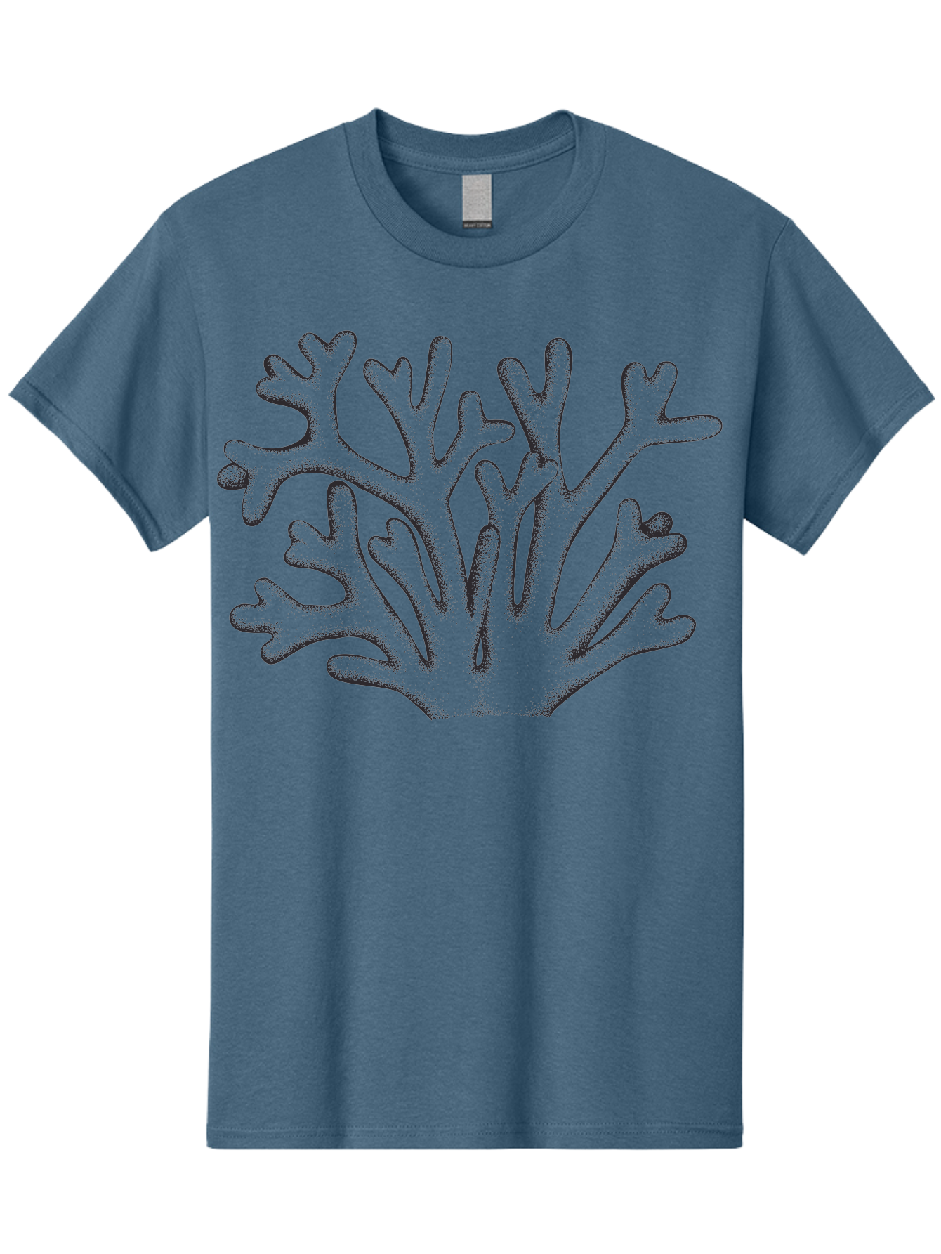 Coral-2 Men'S Graphic Tee, 100% Cotton, Comfortable Casual Summer Wear, Machine Washable, Coral Reef, Ocean Life, Marine Biology, Underwater World, Coral Branches, Sea Organisms, Aquatic Ecosystem Aad689 5