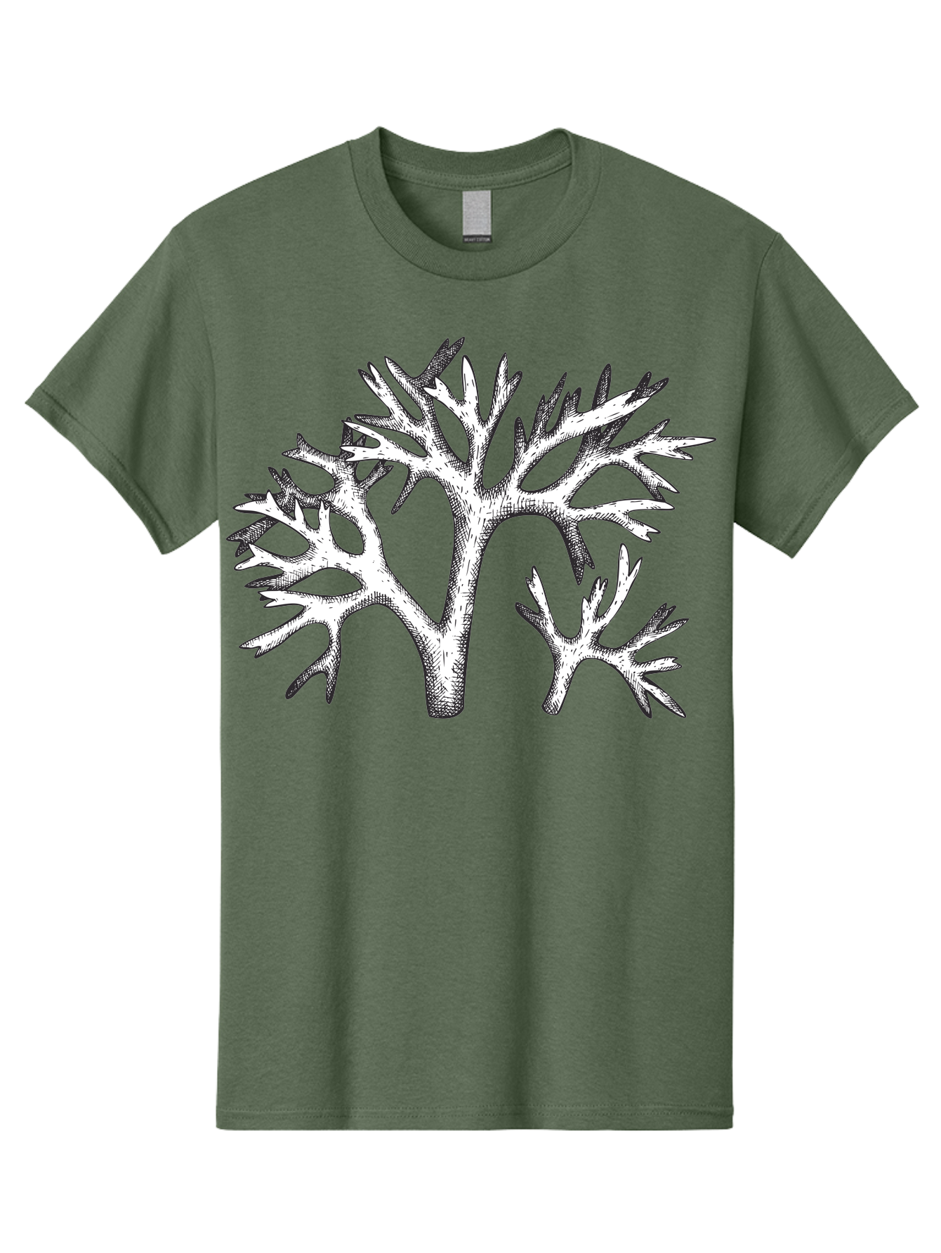 Coral-3 Men'S Graphic Tee, 100% Cotton, Comfortable Casual Summer Wear, Machine Washable, Coral Reefs, Marine Life, Ocean Creatures, Underwater World, Coral Branches, Black And White Illustration, Detailed Drawing, Abstract Shapes Aad690 29