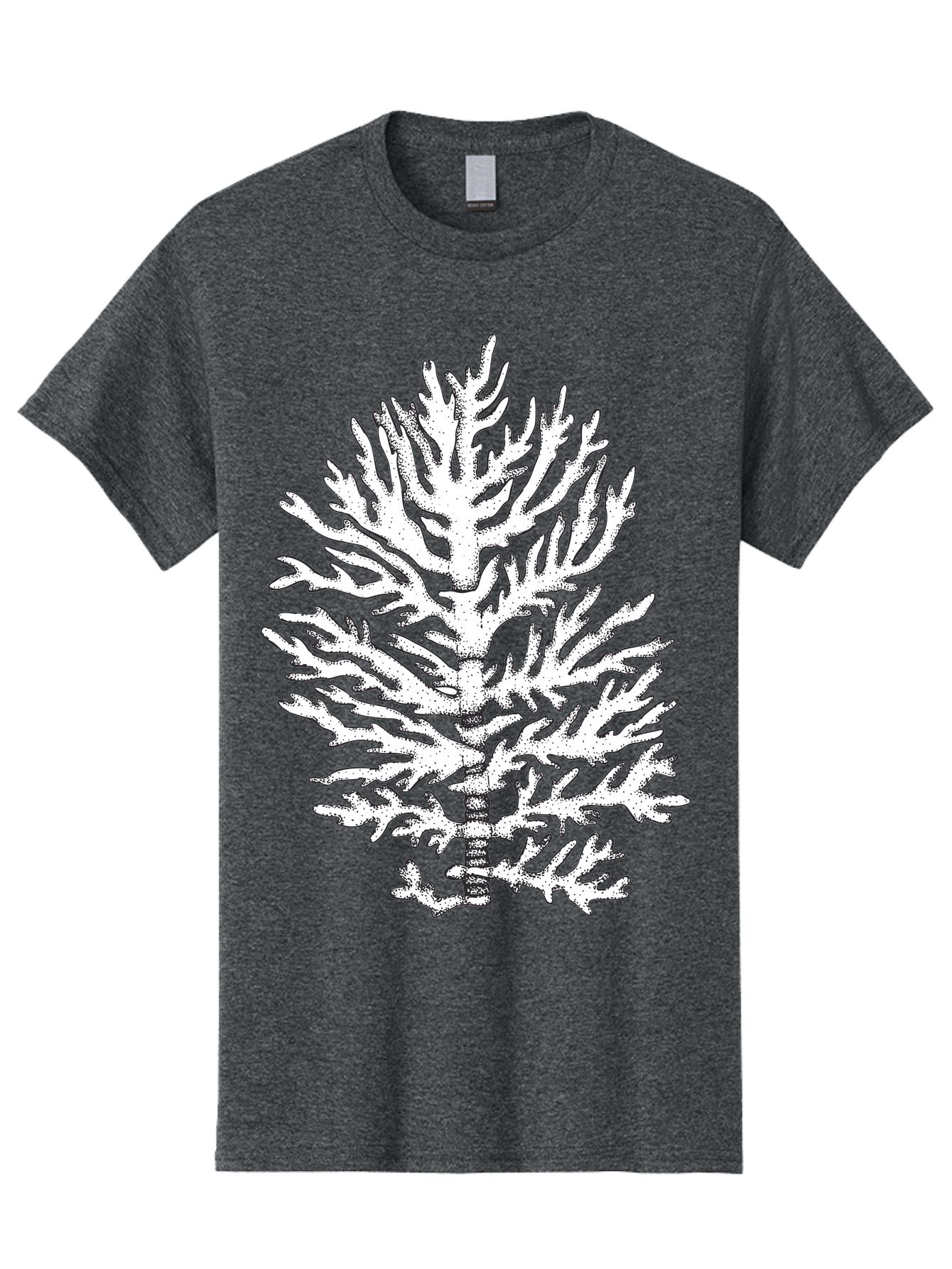Coral Men'S Graphic Tee, 100% Cotton, Comfortable Casual Summer Wear, Machine Washable, White Coral, Branching Coral, Detailed Illustration, Marine Life, Ocean Creatures, Intricate Design, Coral Reef, Underwater World, Sea Life, Aad691 23
