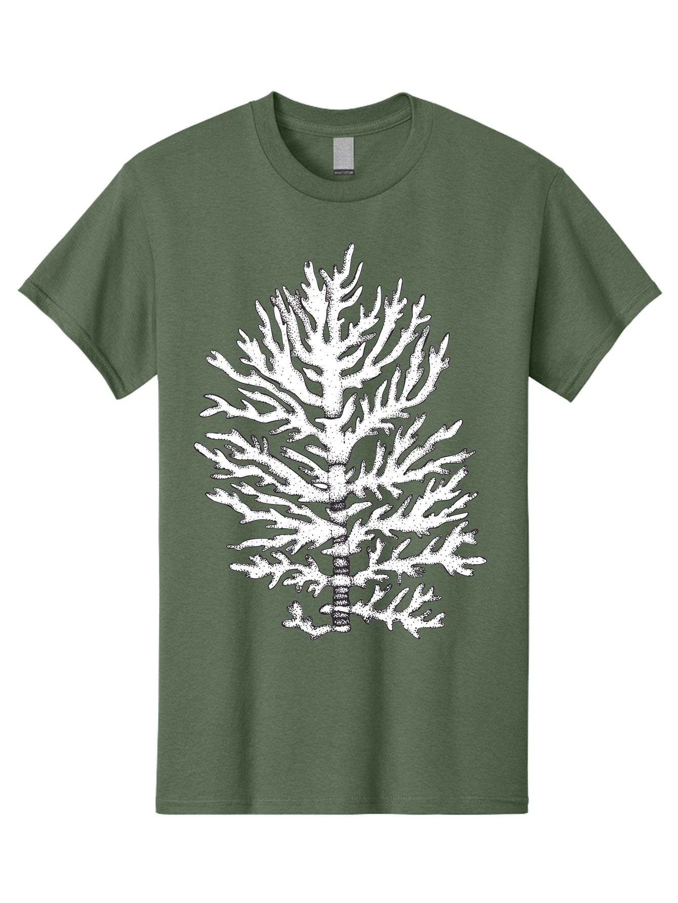 Coral Men'S Graphic Tee, 100% Cotton, Comfortable Casual Summer Wear, Machine Washable, White Coral, Branching Coral, Detailed Illustration, Marine Life, Ocean Creatures, Intricate Design, Coral Reef, Underwater World, Sea Life, Aad691 27