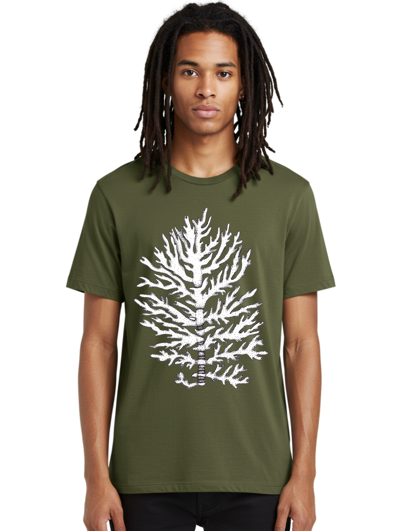 Coral Men'S Graphic Tee, 100% Cotton, Comfortable Casual Summer Wear, Machine Washable, White Coral, Branching Coral, Detailed Illustration, Marine Life, Ocean Creatures, Intricate Design, Coral Reef, Underwater World, Sea Life, Aad691 28