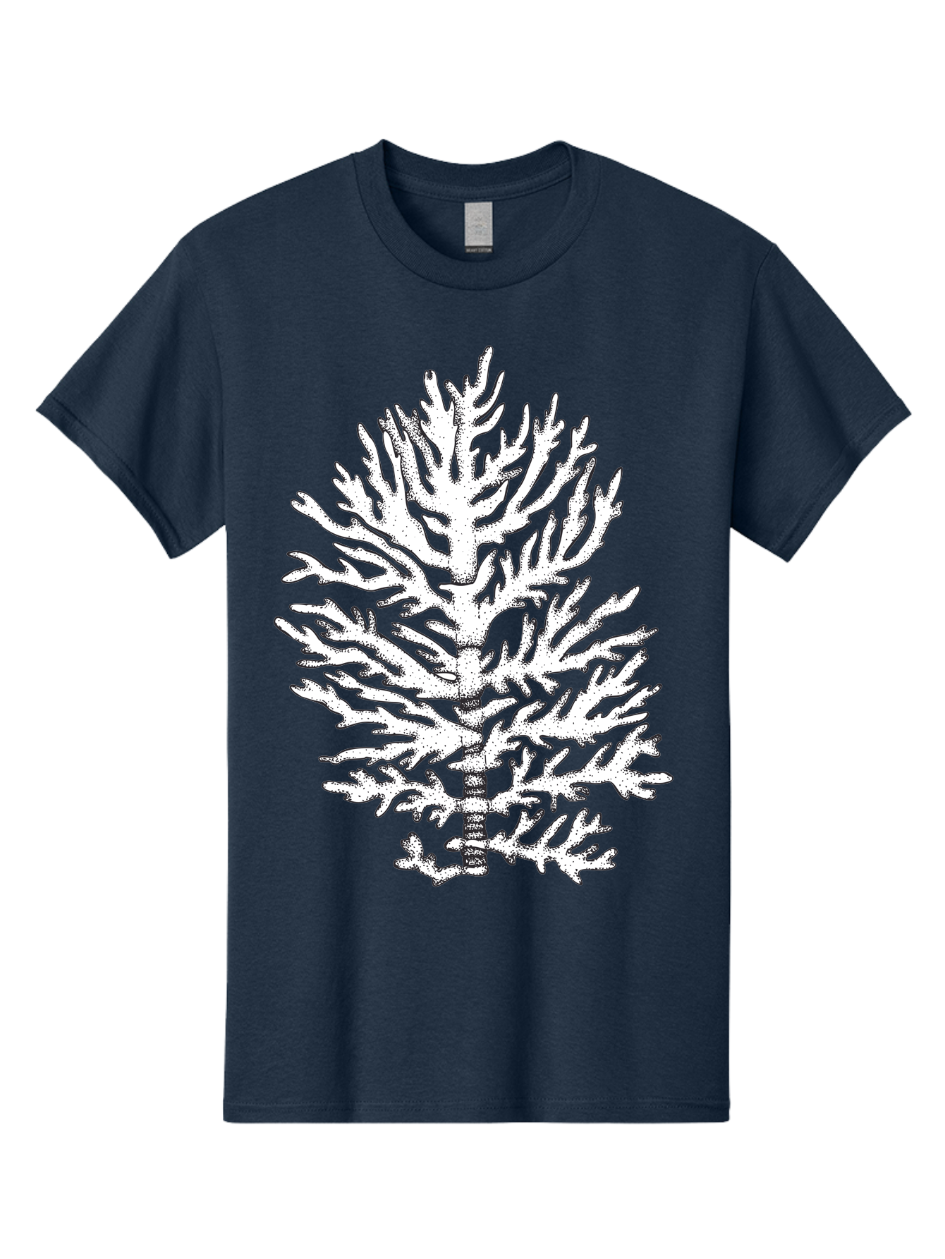 Coral Men'S Graphic Tee, 100% Cotton, Comfortable Casual Summer Wear, Machine Washable, White Coral, Branching Coral, Detailed Illustration, Marine Life, Ocean Creatures, Intricate Design, Coral Reef, Underwater World, Sea Life, Aad691 7
