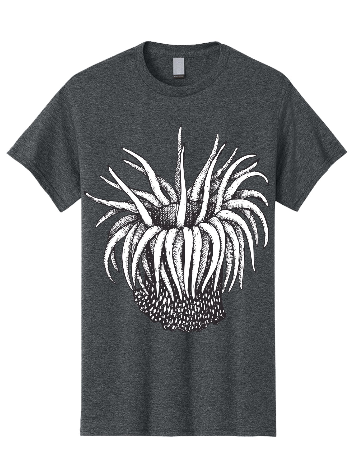 Dandelion Men'S Graphic Tee, 100% Cotton, Comfortable Casual Summer Wear, Machine Washable, Thistle Flower, Wildflower, Black And White Illustration, Botanical Art, Floral Design, Intricate Details, Spiky Petals Aad692 11