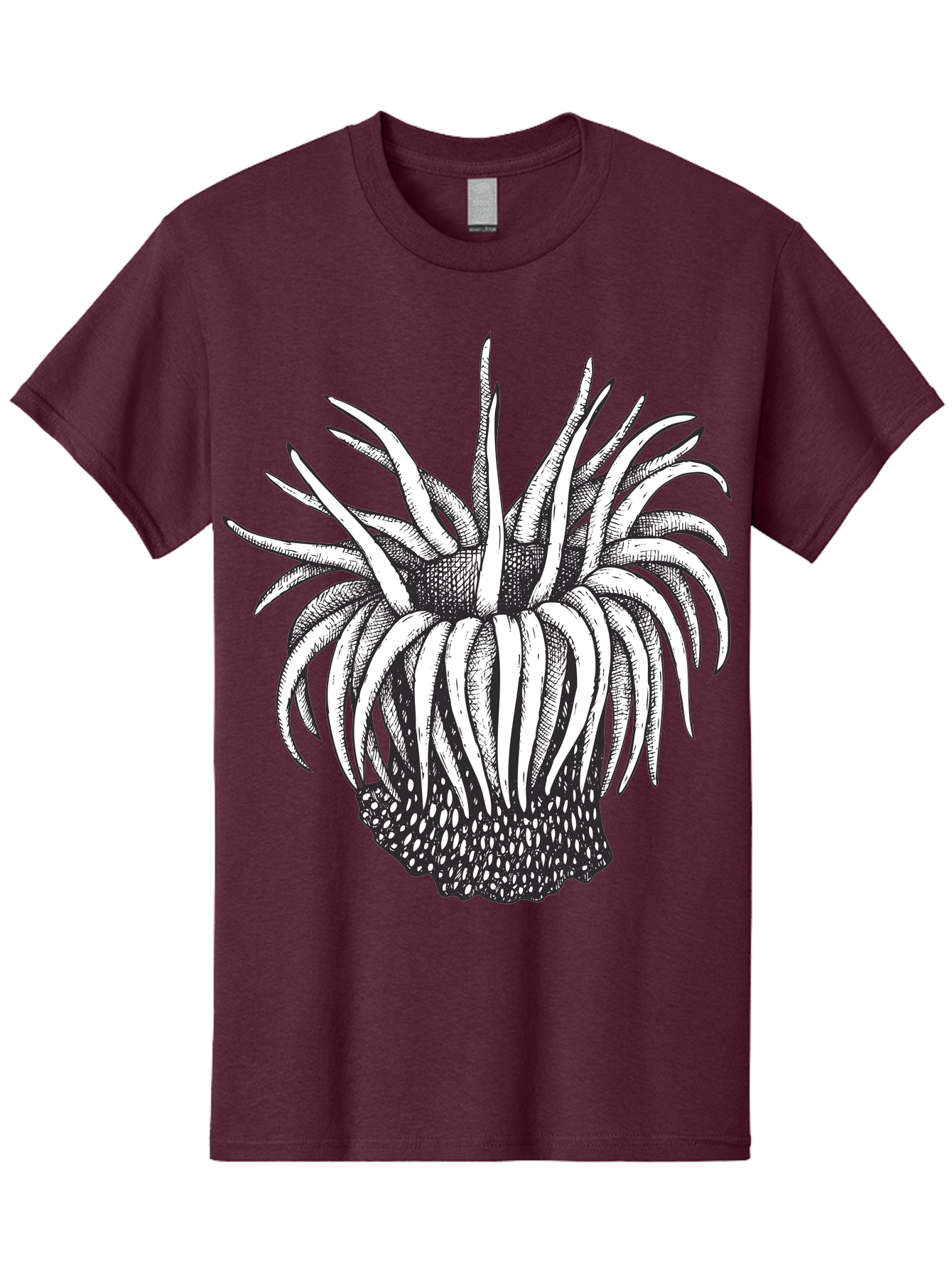 Dandelion Men'S Graphic Tee, 100% Cotton, Comfortable Casual Summer Wear, Machine Washable, Thistle Flower, Wildflower, Black And White Illustration, Botanical Art, Floral Design, Intricate Details, Spiky Petals Aad692 21