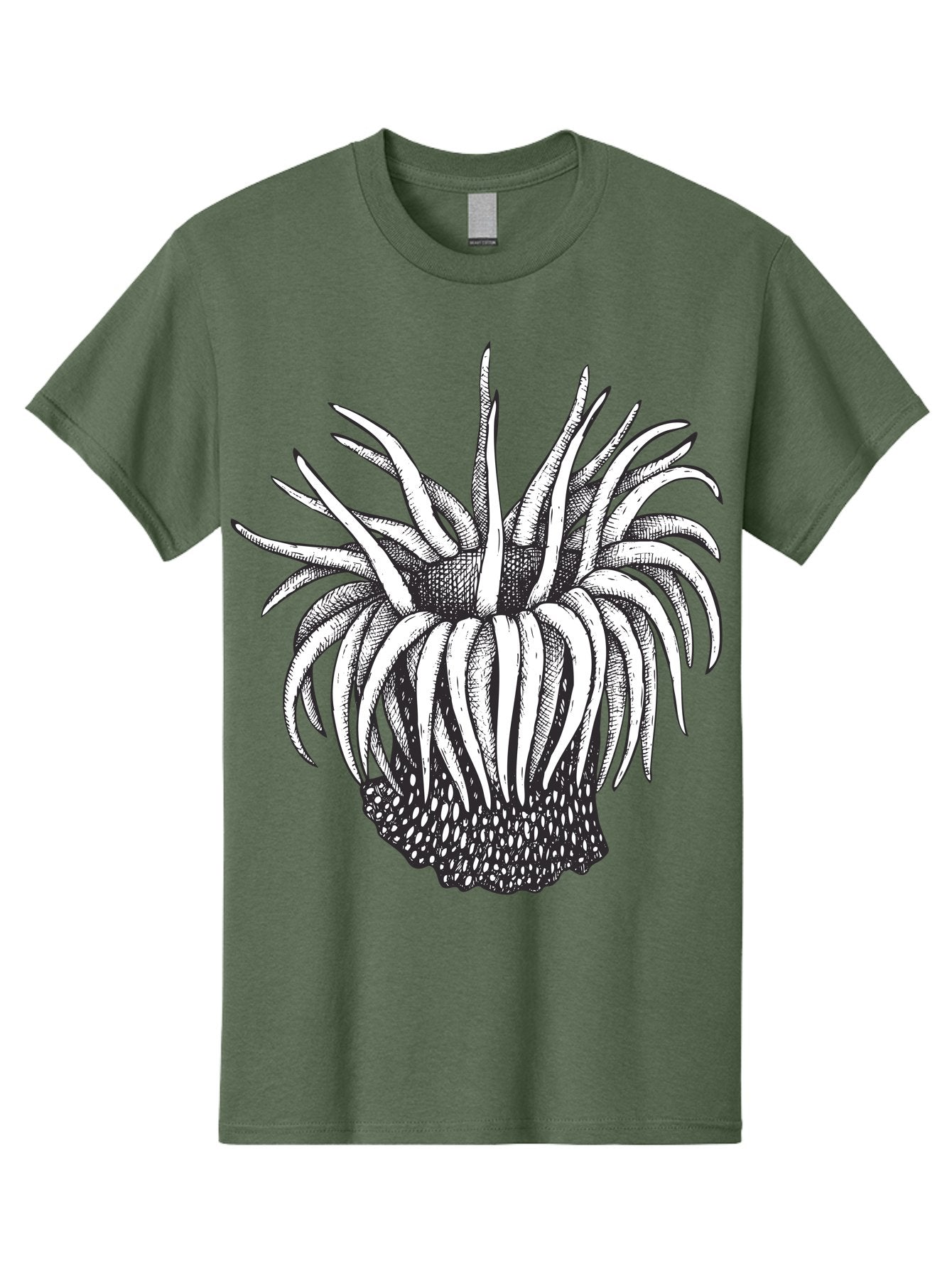 Dandelion Men'S Graphic Tee, 100% Cotton, Comfortable Casual Summer Wear, Machine Washable, Thistle Flower, Wildflower, Black And White Illustration, Botanical Art, Floral Design, Intricate Details, Spiky Petals Aad692