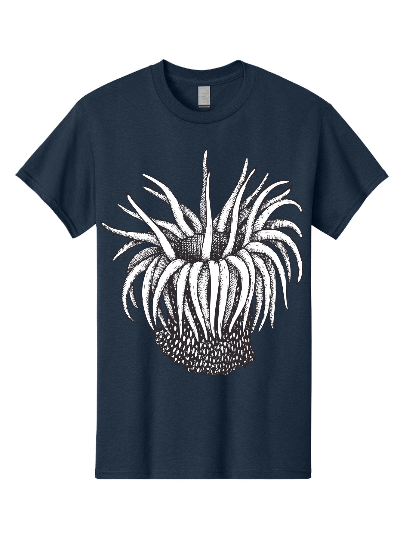 Dandelion Men'S Graphic Tee, 100% Cotton, Comfortable Casual Summer Wear, Machine Washable, Thistle Flower, Wildflower, Black And White Illustration, Botanical Art, Floral Design, Intricate Details, Spiky Petals Aad692 10
