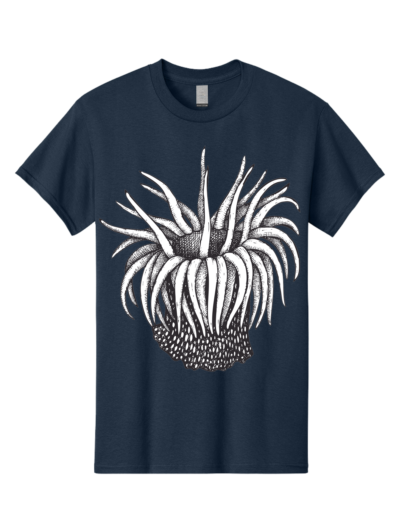 Dandelion Men'S Graphic Tee, 100% Cotton, Comfortable Casual Summer Wear, Machine Washable, Thistle Flower, Wildflower, Black And White Illustration, Botanical Art, Floral Design, Intricate Details, Spiky Petals Aad692 27