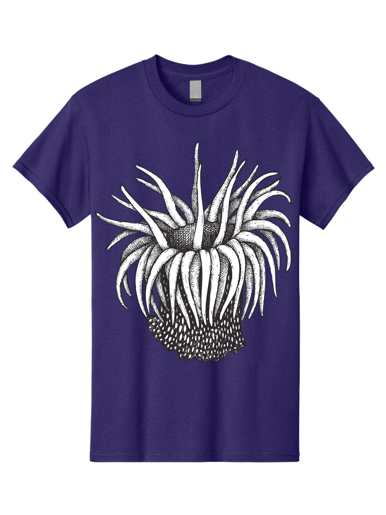 Dandelion Men'S Graphic Tee, 100% Cotton, Comfortable Casual Summer Wear, Machine Washable, Thistle Flower, Wildflower, Black And White Illustration, Botanical Art, Floral Design, Intricate Details, Spiky Petals Aad692 7