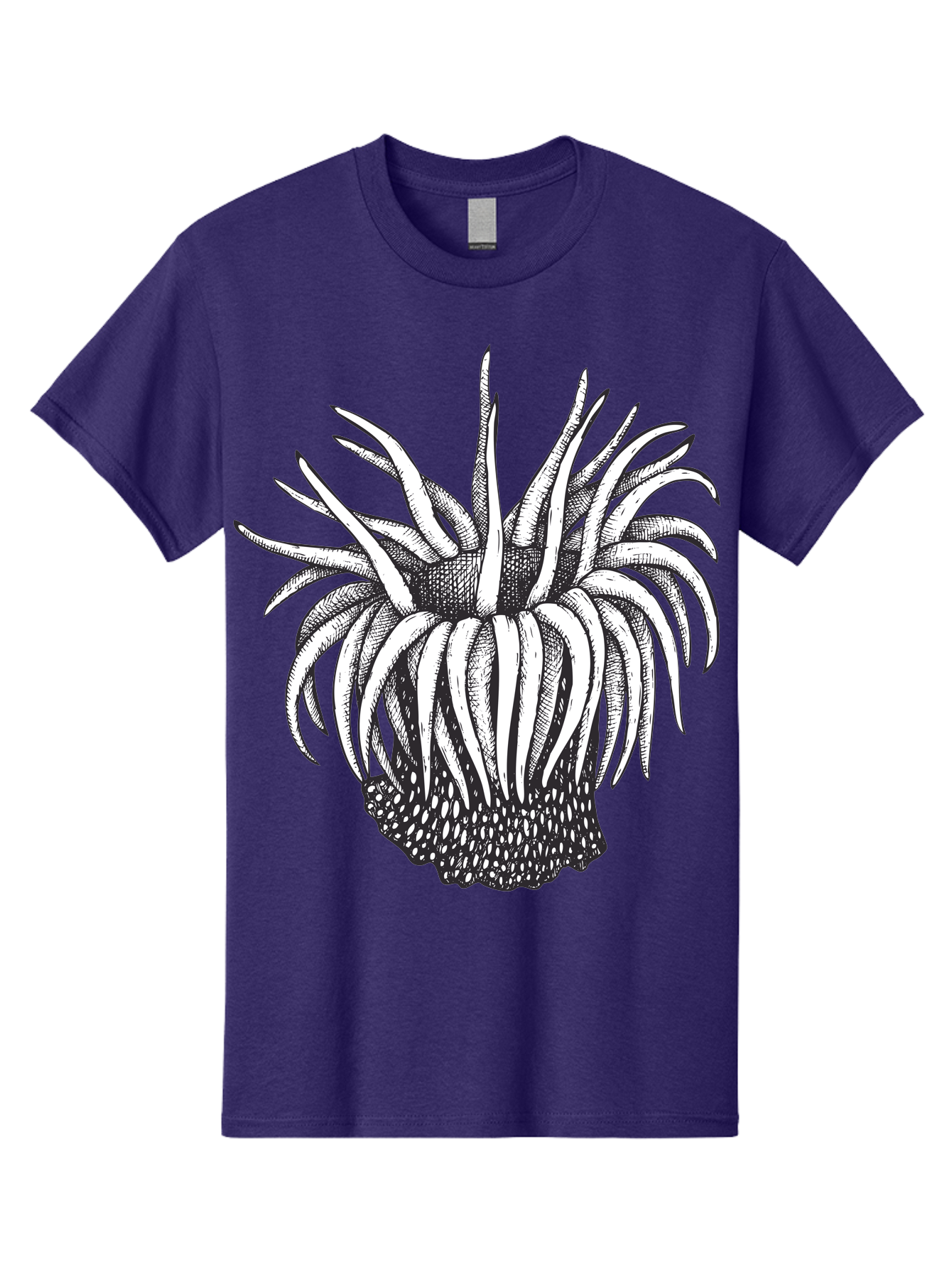 Dandelion Men'S Graphic Tee, 100% Cotton, Comfortable Casual Summer Wear, Machine Washable, Thistle Flower, Wildflower, Black And White Illustration, Botanical Art, Floral Design, Intricate Details, Spiky Petals Aad692 25