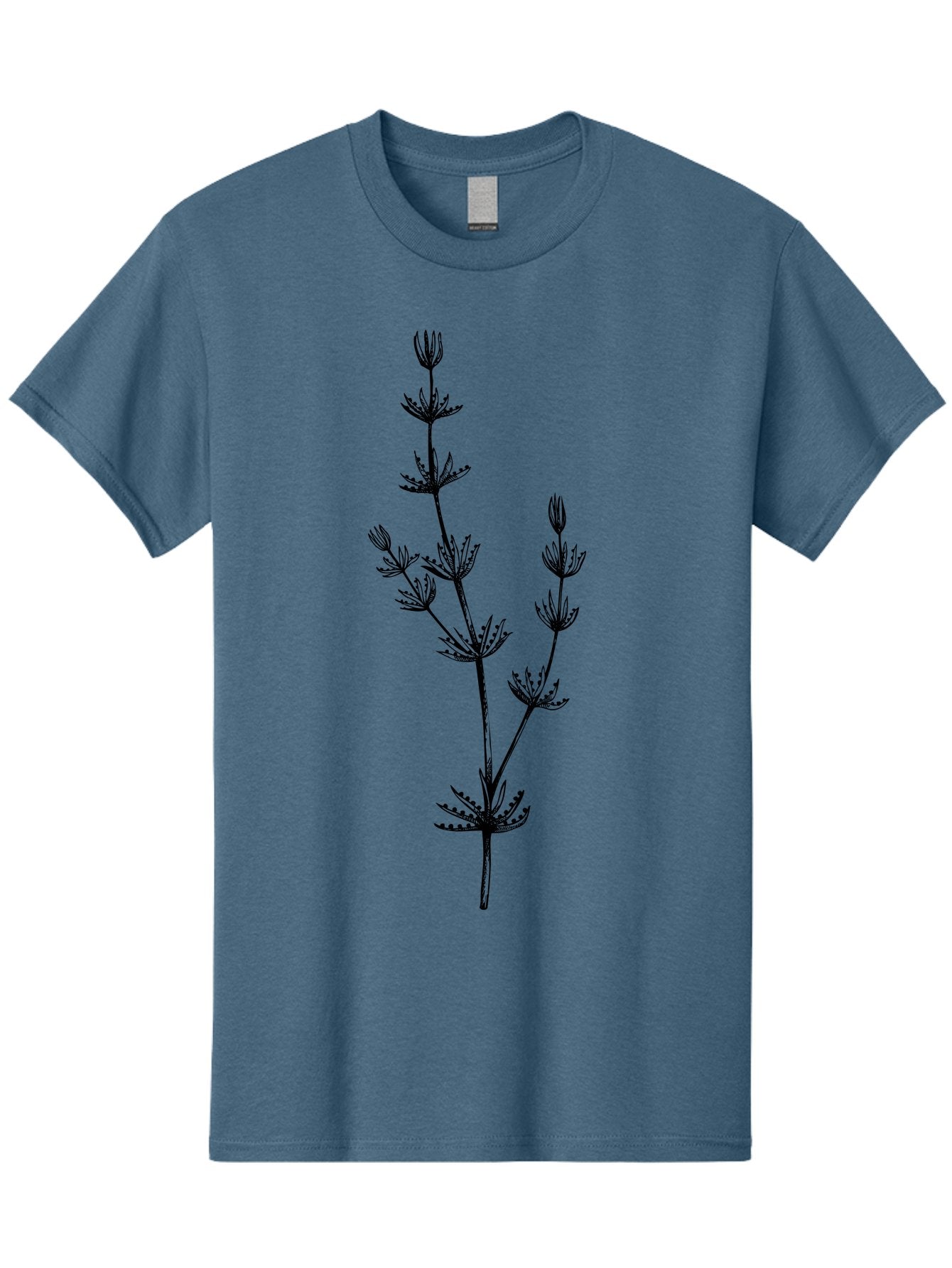 Delicate-Floral-Silhouette Men'S Graphic Tee, 100% Cotton, Comfortable Casual Summer Wear, Machine Washable, Wildflower, Delicate Flowers, Intricate Details, Elegant Stems, Floral Design, Botanical Illustration, Nature-Inspired Art, Aad694 11