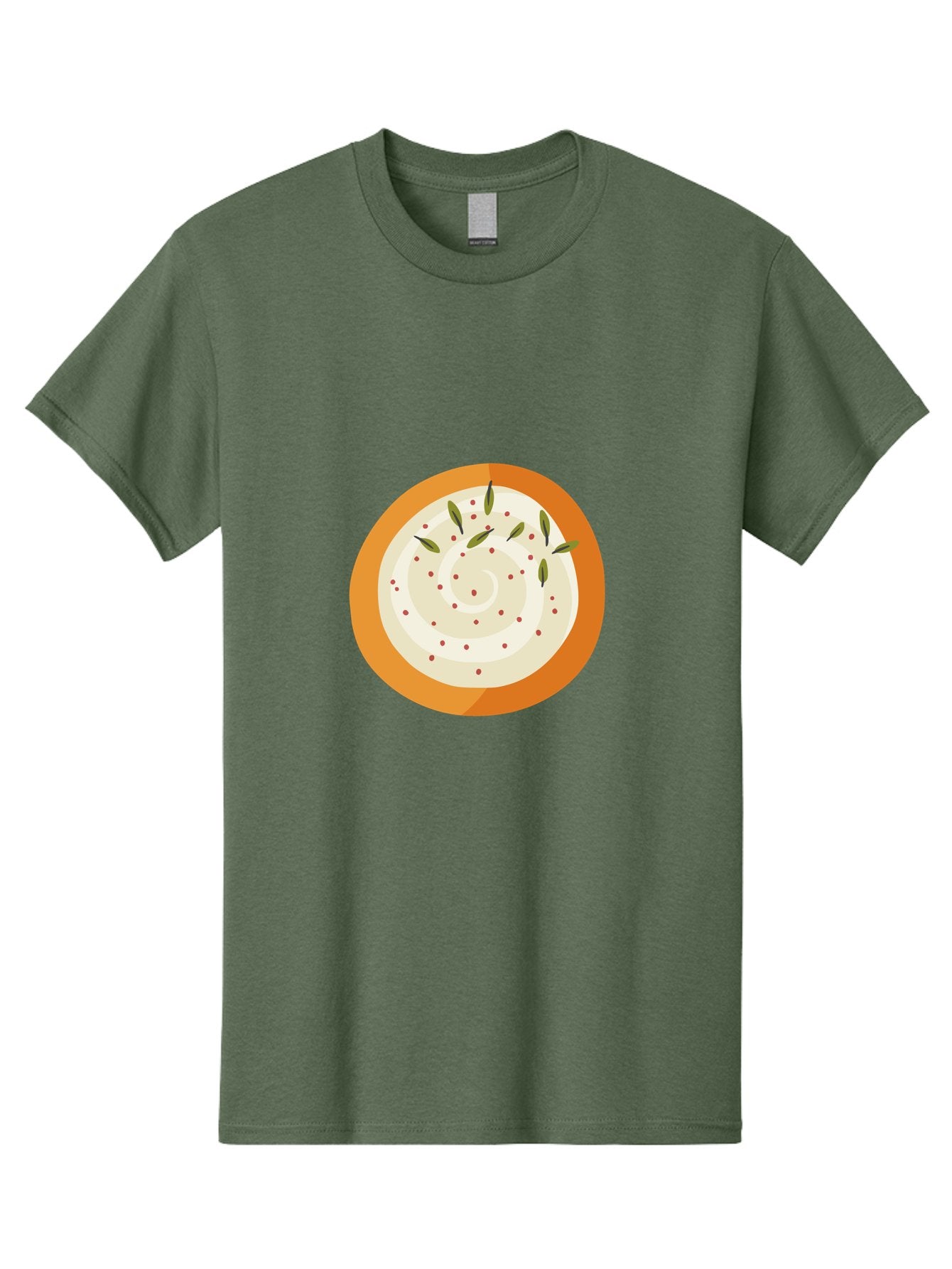 Dip-With-Herbs Men'S Graphic Tee, 100% Cotton, Comfortable Casual Summer Wear, Machine Washable, Creamy Dip, Bowl Of Dip, Herby Flavors, Spicy Kick, Appetizing Snack, Tasty Treat, Delicious Dip, Snack Time, Flavorful Dip Aad696 6