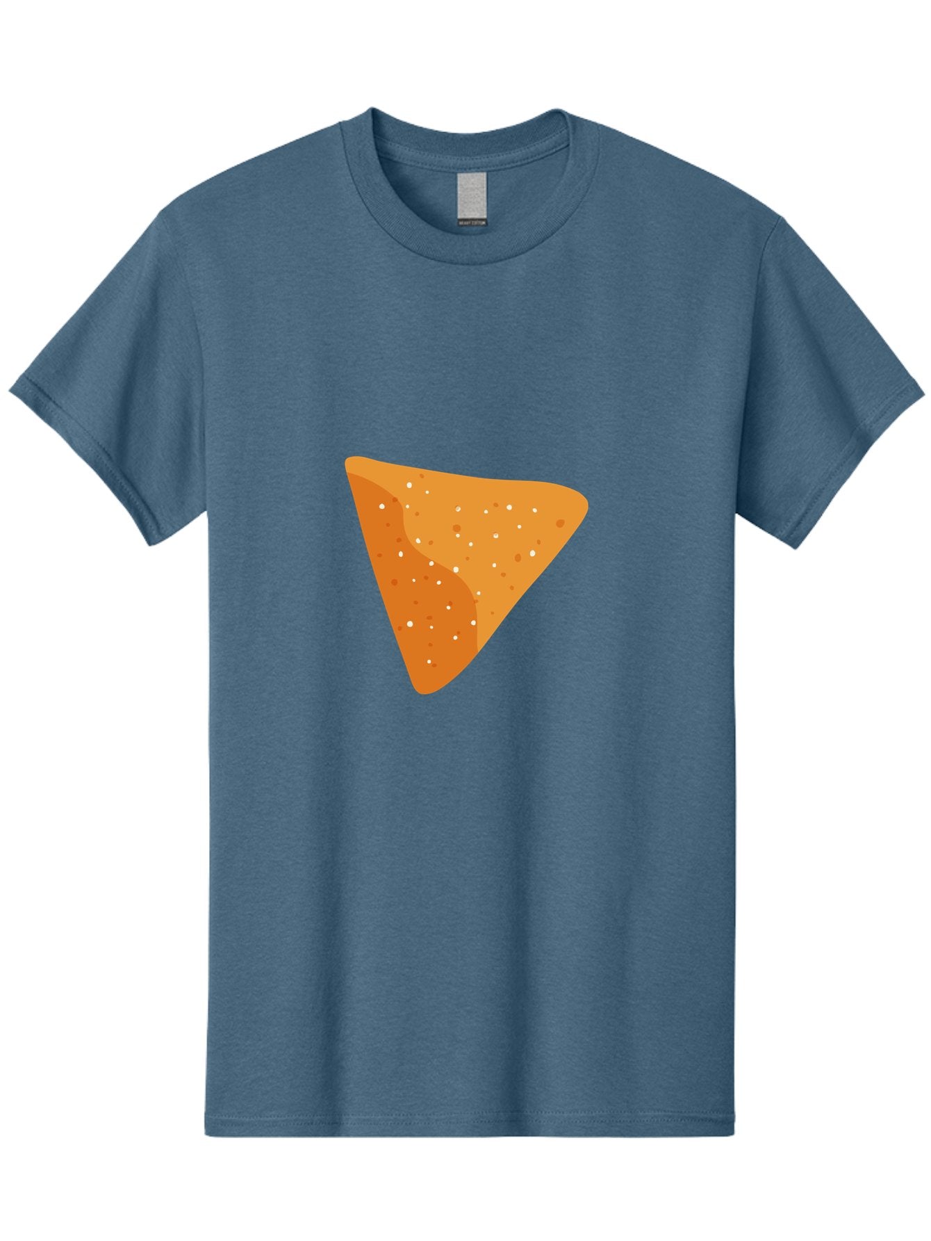 Dorito-Chip Men'S Graphic Tee, 100% Cotton, Comfortable Casual Summer Wear, Machine Washable, Triangular Chip, Crunchy Snack, Flavorful Treat, Savory Delight, Tasty Munchie, Junk Food Favorite, Cheesy Flavor Aad697 4