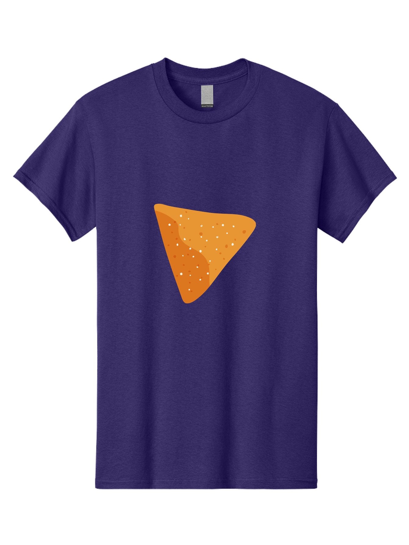 Dorito-Chip Men'S Graphic Tee, 100% Cotton, Comfortable Casual Summer Wear, Machine Washable, Triangular Chip, Crunchy Snack, Flavorful Treat, Savory Delight, Tasty Munchie, Junk Food Favorite, Cheesy Flavor Aad697 5