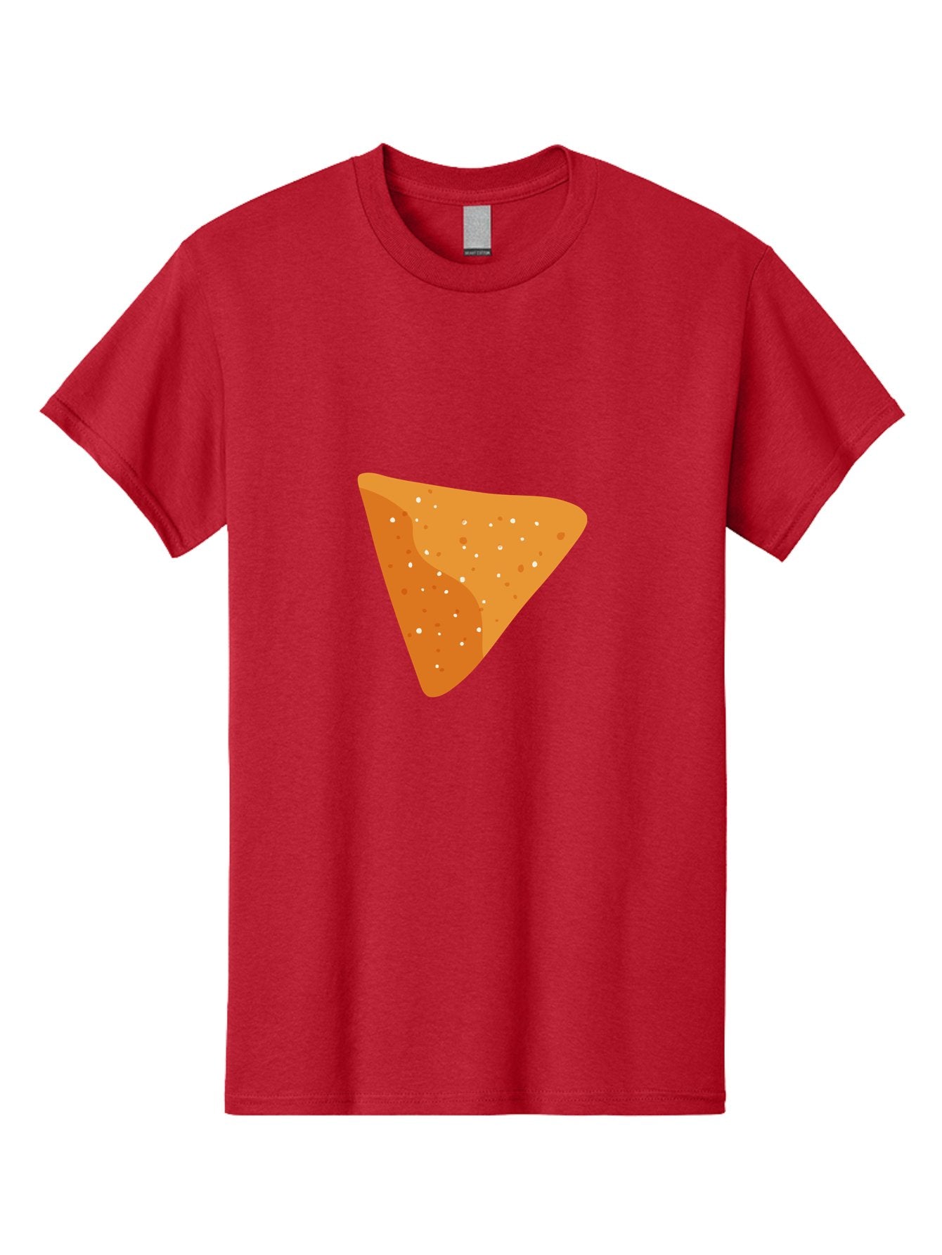 Dorito-Chip Men'S Graphic Tee, 100% Cotton, Comfortable Casual Summer Wear, Machine Washable, Triangular Chip, Crunchy Snack, Flavorful Treat, Savory Delight, Tasty Munchie, Junk Food Favorite, Cheesy Flavor Aad697 3
