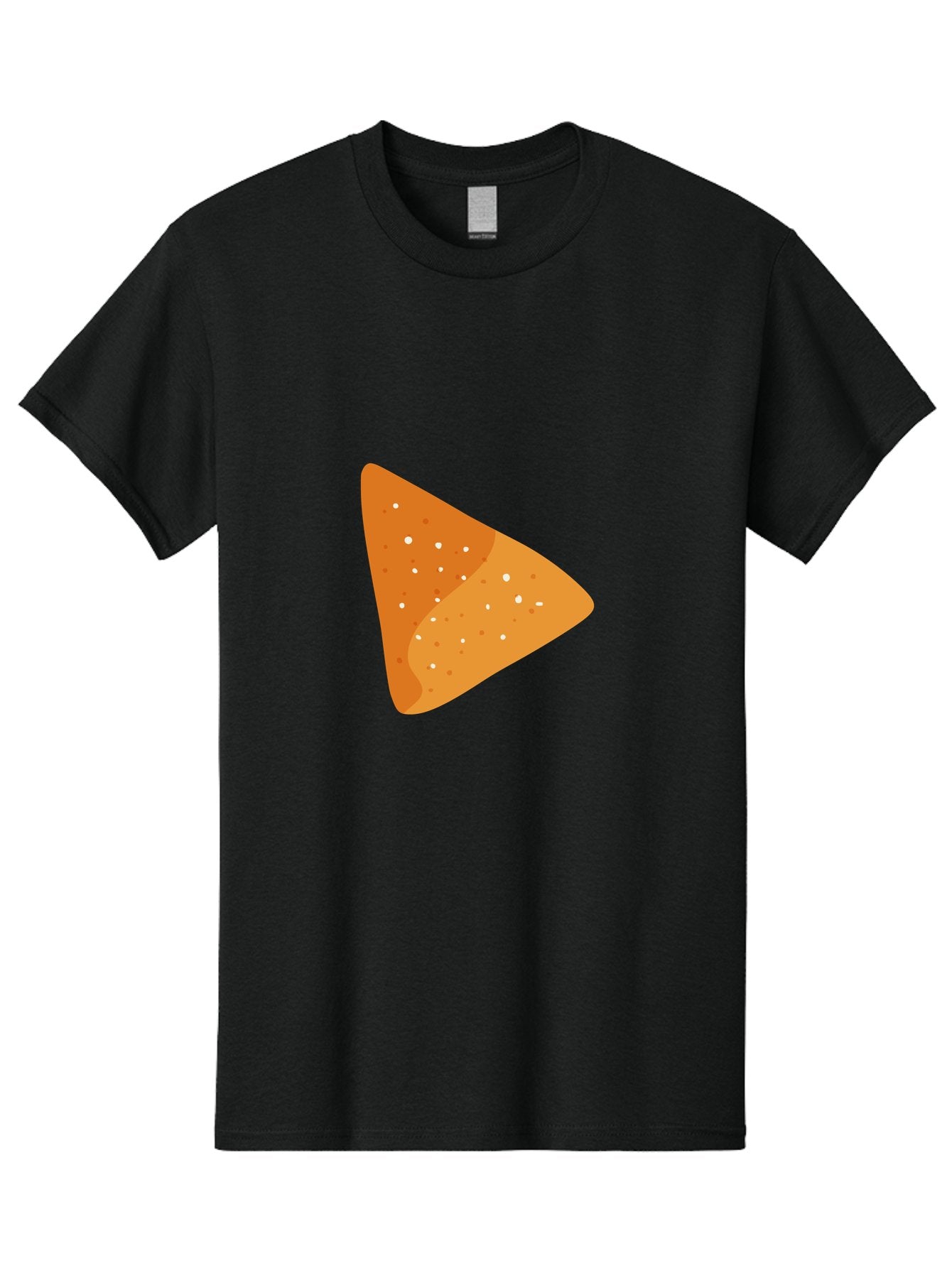Doritos Men'S Graphic Tee, 100% Cotton, Comfortable Casual Summer Wear, Machine Washable, Play Button, Play Icon, Triangle Shape, Orange Color, Video Playback, Media Control, Simple Design, Modern Style Aad699 14