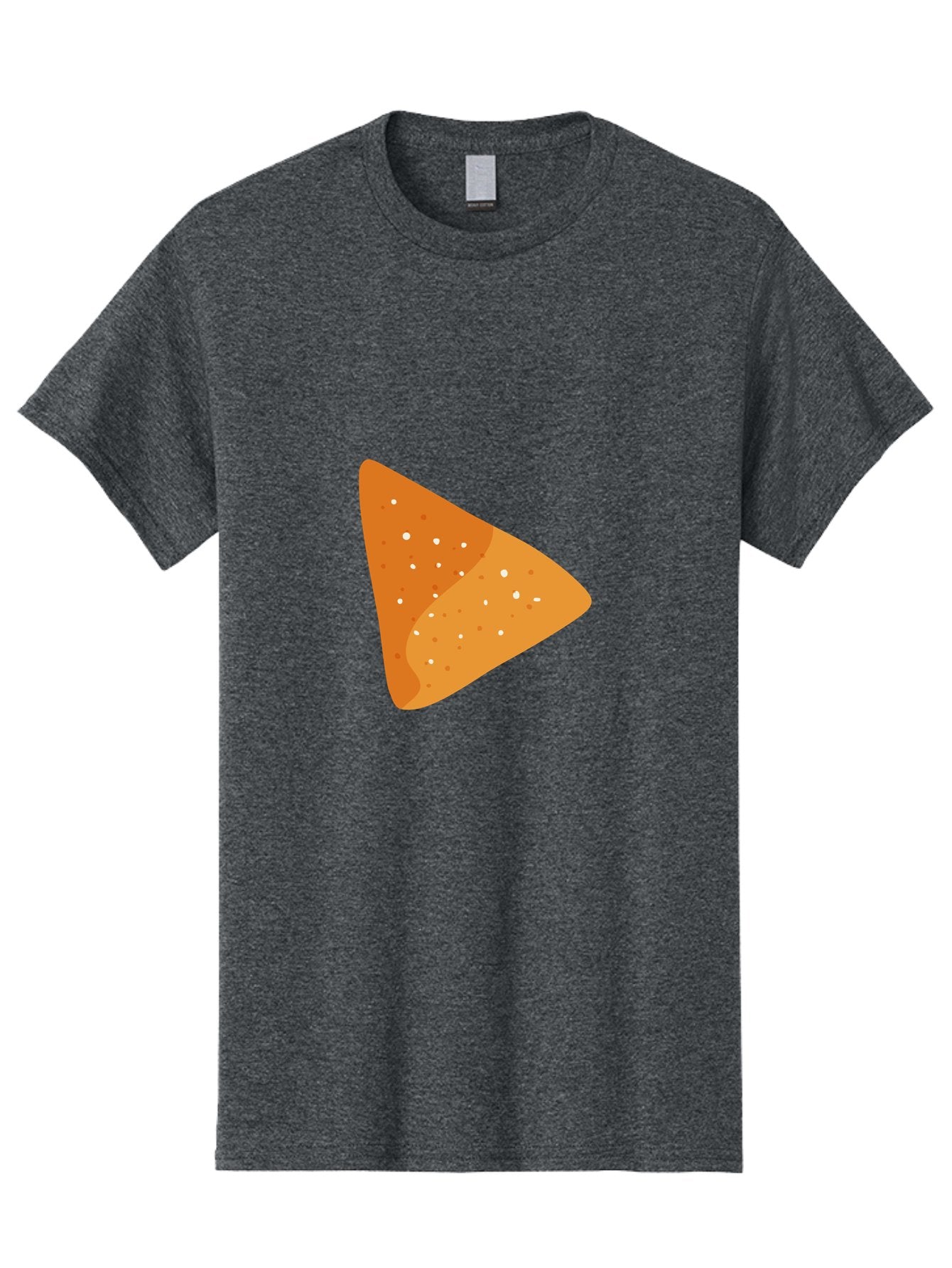 Doritos Men'S Graphic Tee, 100% Cotton, Comfortable Casual Summer Wear, Machine Washable, Play Button, Play Icon, Triangle Shape, Orange Color, Video Playback, Media Control, Simple Design, Modern Style Aad699 10