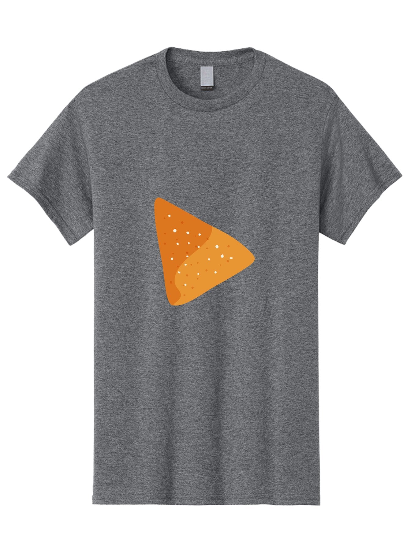 Doritos Men'S Graphic Tee, 100% Cotton, Comfortable Casual Summer Wear, Machine Washable, Play Button, Play Icon, Triangle Shape, Orange Color, Video Playback, Media Control, Simple Design, Modern Style Aad699 7