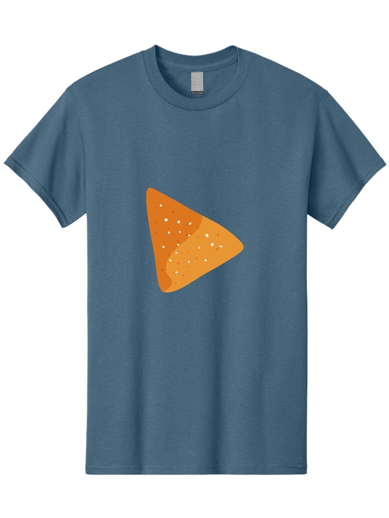 Doritos Men'S Graphic Tee, 100% Cotton, Comfortable Casual Summer Wear, Machine Washable, Play Button, Play Icon, Triangle Shape, Orange Color, Video Playback, Media Control, Simple Design, Modern Style Aad699 4