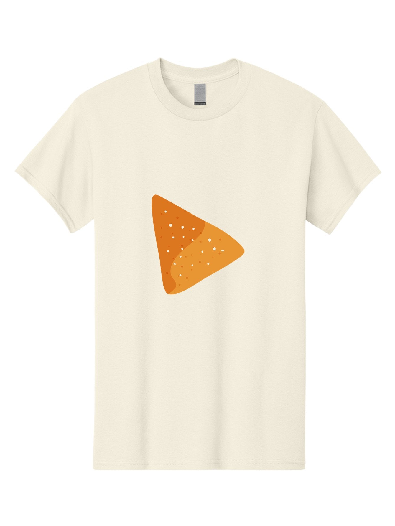 Doritos Men'S Graphic Tee, 100% Cotton, Comfortable Casual Summer Wear, Machine Washable, Play Button, Play Icon, Triangle Shape, Orange Color, Video Playback, Media Control, Simple Design, Modern Style Aad699 12