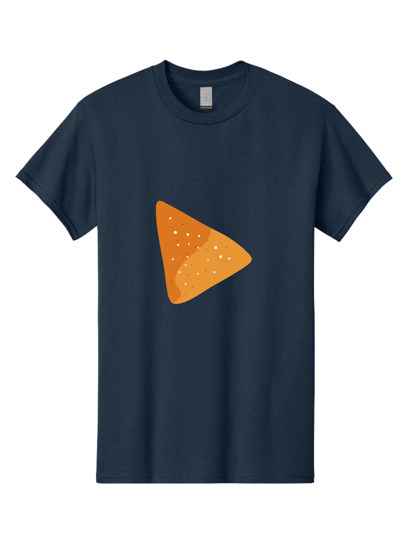 Doritos Men'S Graphic Tee, 100% Cotton, Comfortable Casual Summer Wear, Machine Washable, Play Button, Play Icon, Triangle Shape, Orange Color, Video Playback, Media Control, Simple Design, Modern Style Aad699 15