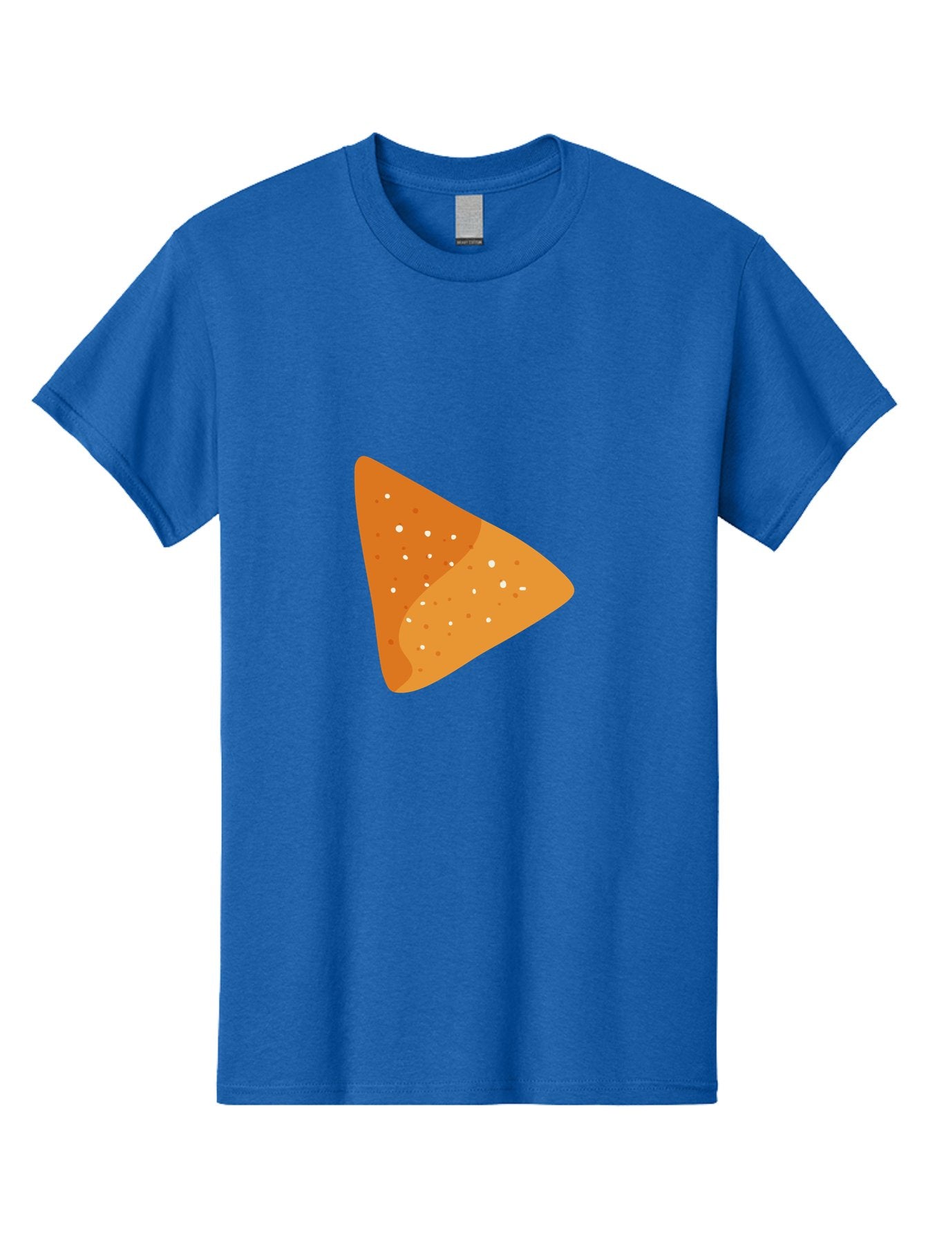 Doritos Men'S Graphic Tee, 100% Cotton, Comfortable Casual Summer Wear, Machine Washable, Play Button, Play Icon, Triangle Shape, Orange Color, Video Playback, Media Control, Simple Design, Modern Style Aad699 5
